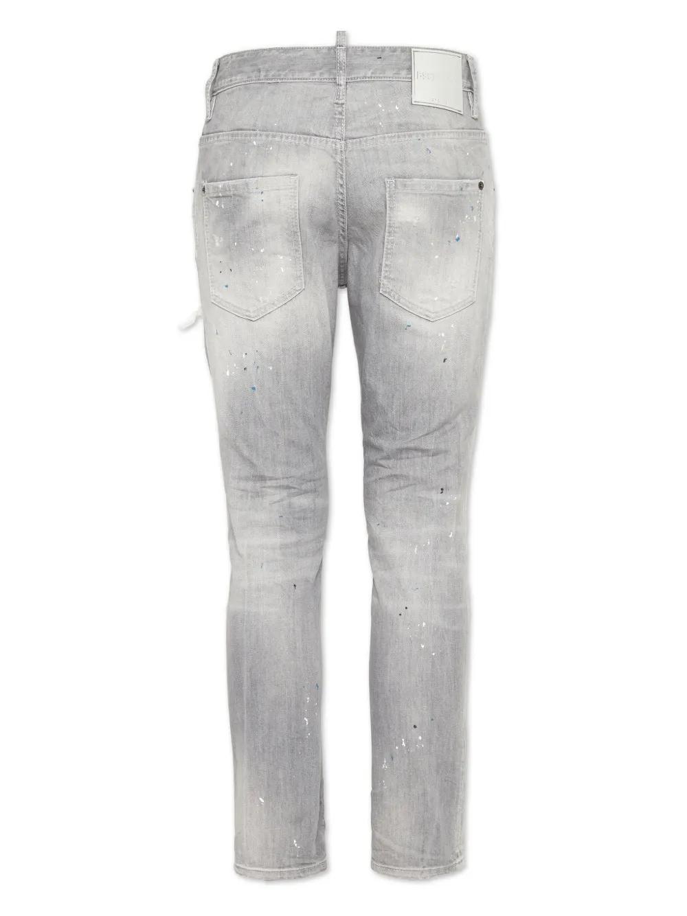 distressed washed-denim jeans Product Image