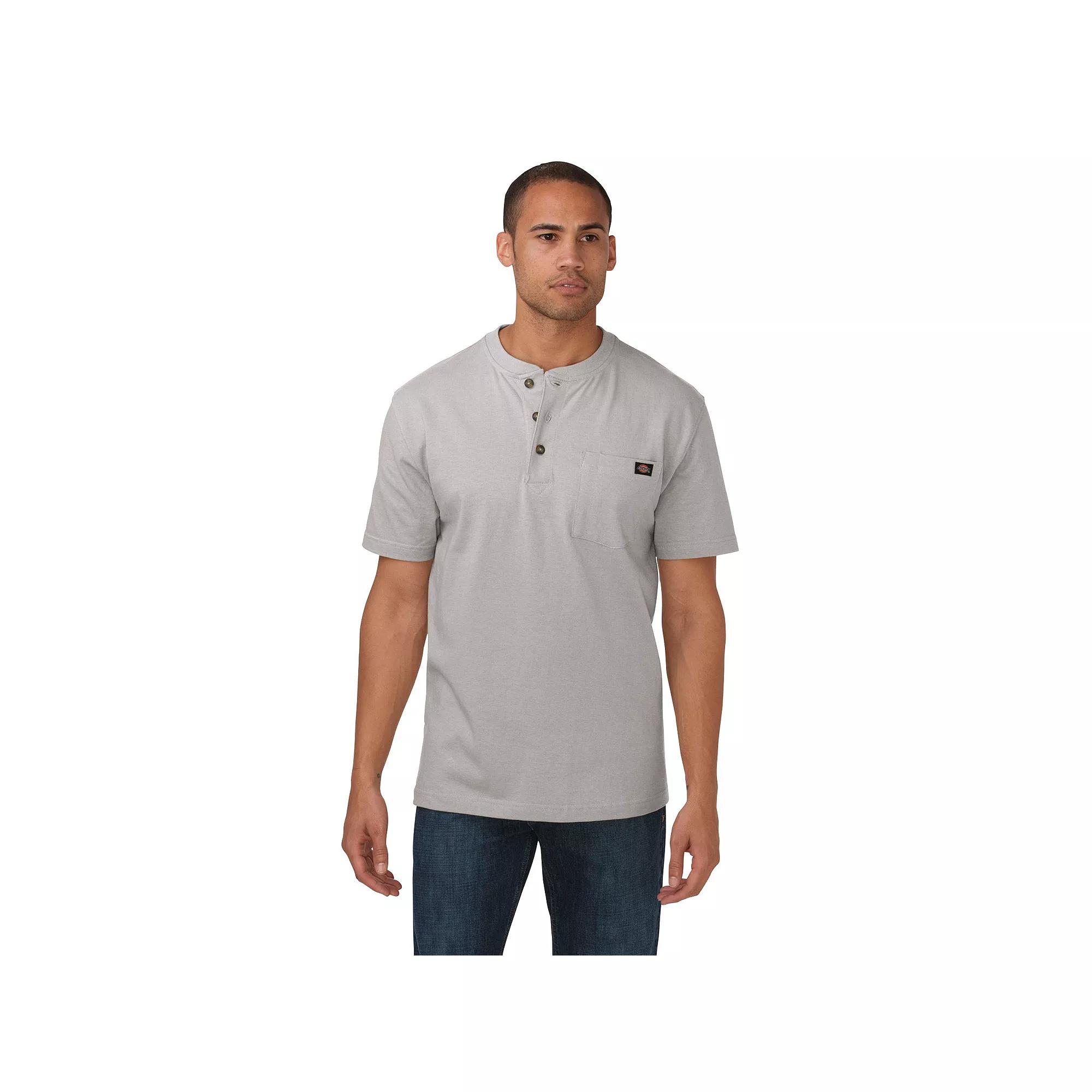 Men's Dickies Heavyweight Short Sleeve Henley,  Product Image