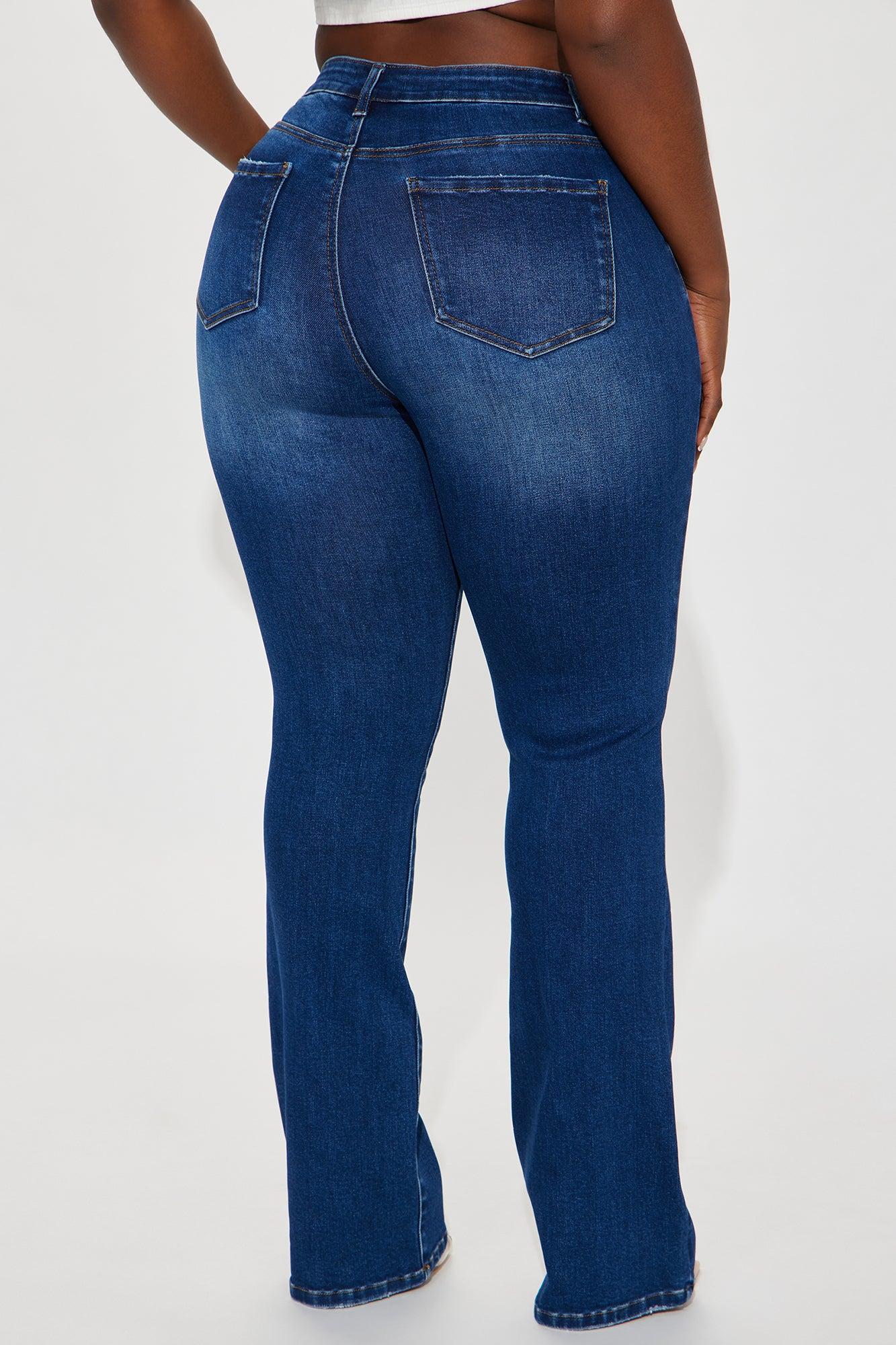 Devyn Stretch Bootcut Jeans - Dark Wash Product Image