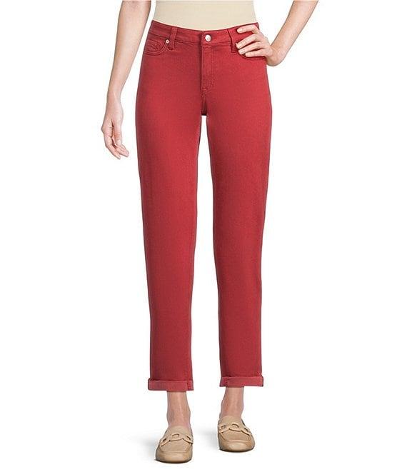 Tommy Bahama Leila Sunwashed Twill Mid Rise Ankle Length Boyfriend Jeans Product Image