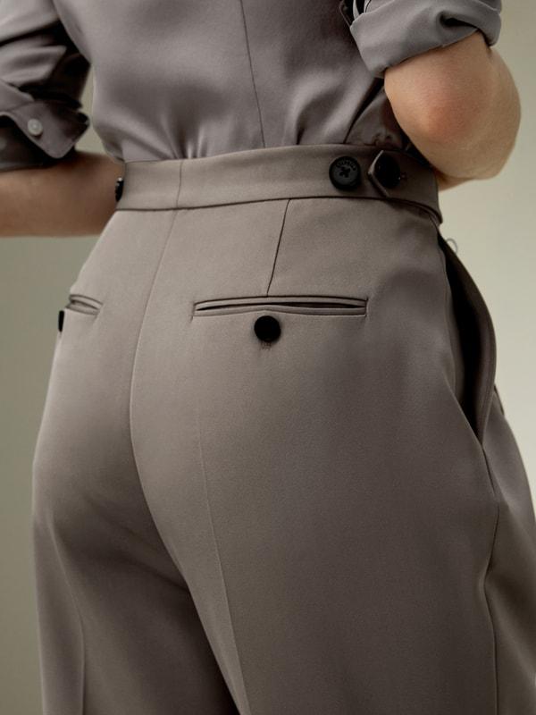 LILYSILK Women Silk Trousers Ladies - Clay 40 Mm Premium Silk - Classic Elastic Waist Pants 16 Product Image