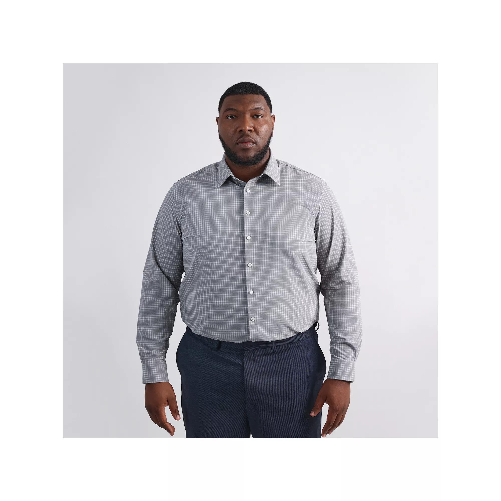 Big & Tall Haggar® Smart Wash® Classic Fit Solid Dress Shirt, Men's,  Product Image