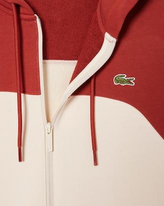 Men's Zip-Up Colorblock Hoodie Product Image