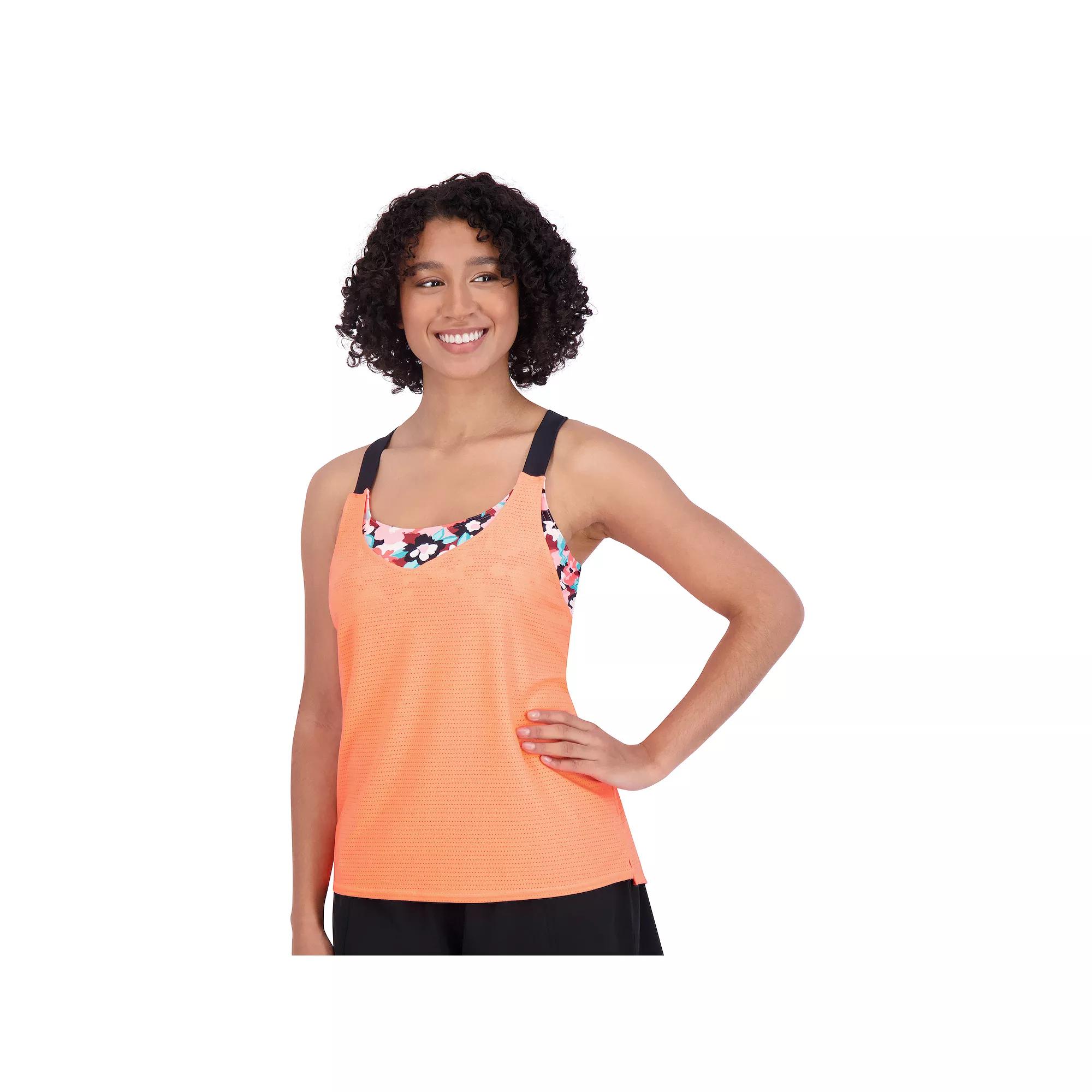 Women's ZeroXposur Comet UPF 30+ 2-in-1 Tankini Top, Size: Medium, Conch Quiver Product Image