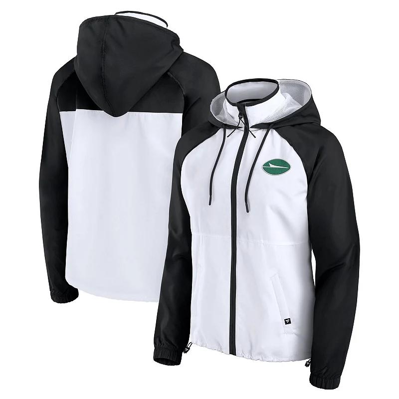 Women's Fanatics White New York Giants Full-Zip Anorak Hoodie Jacket, Size: 2XL Product Image