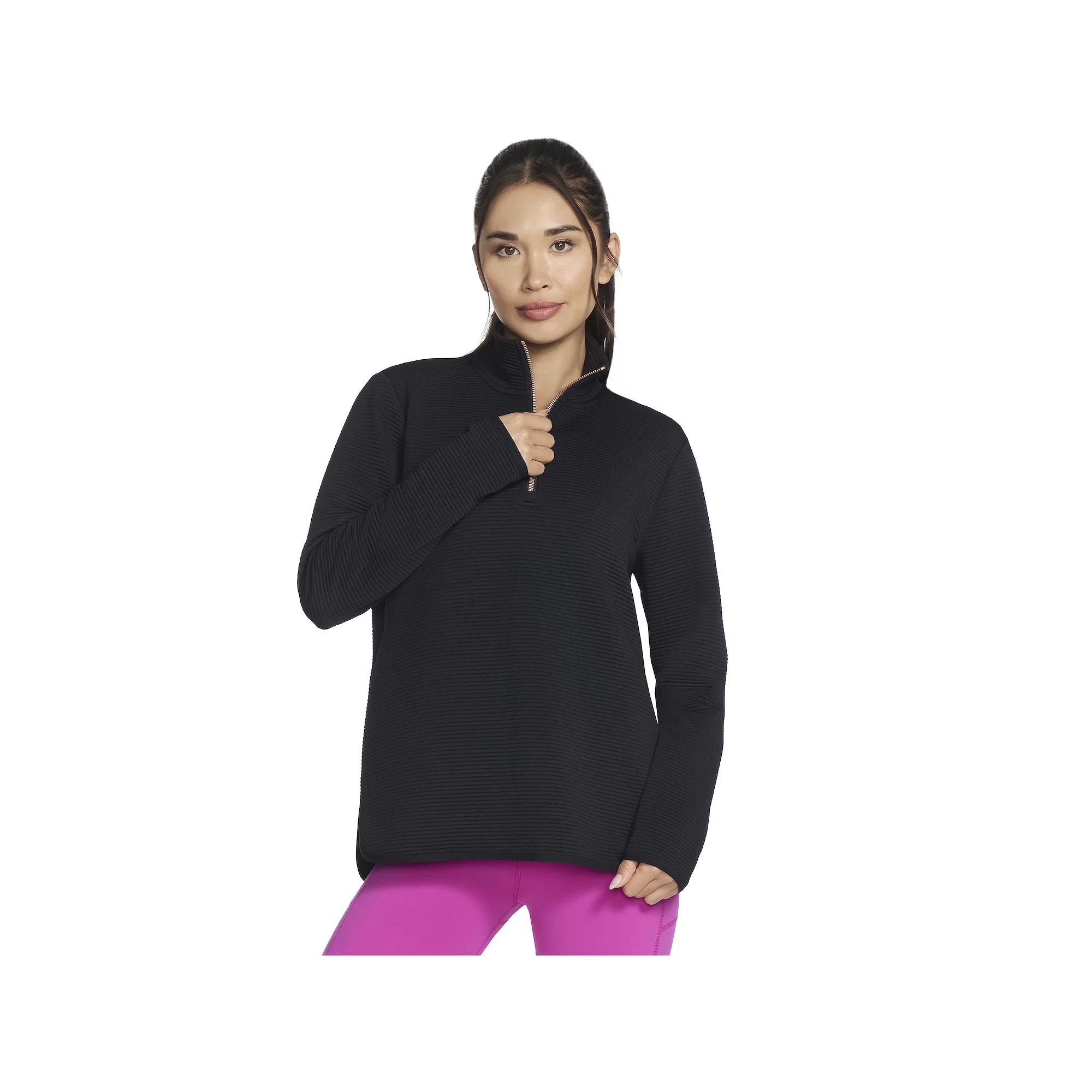 Women's Skechers® Go Walk® Ottoman Cozy Fit 1/4 Zip Pullover,  Product Image