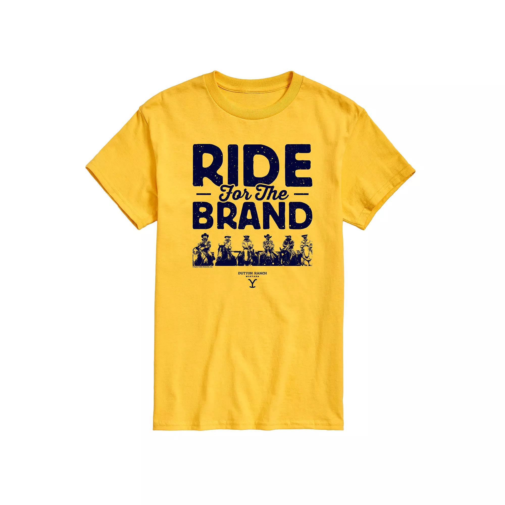Big & Tall Yellowstone Ride For The Brand Graphic Tee, Men's,  Product Image