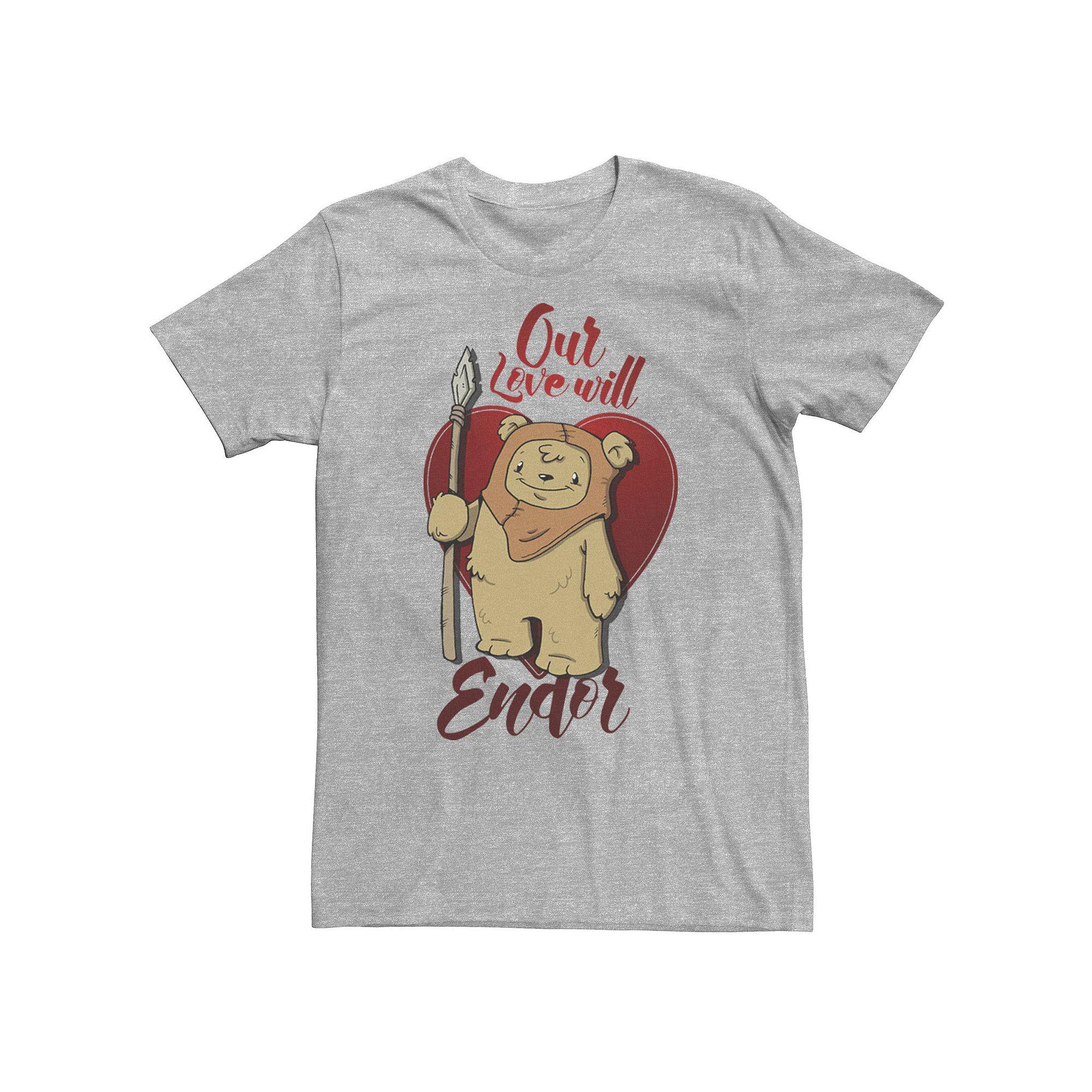 Men's Star Wars Ewok Love Will Endor Valentine's Tee,  Product Image