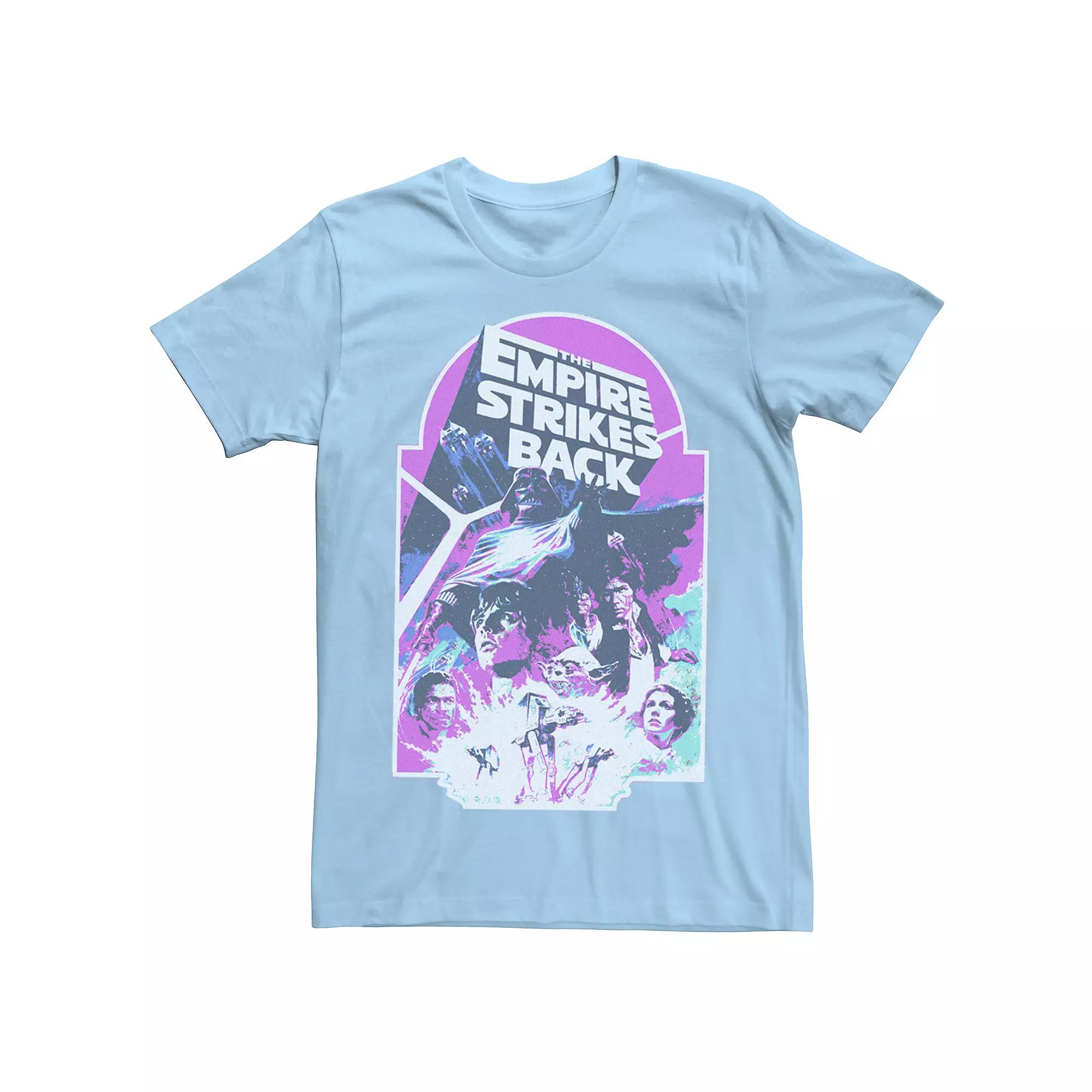 Men's Star Wars The Empire Strikes Back Neon Distressed Graphic Tee,  Product Image