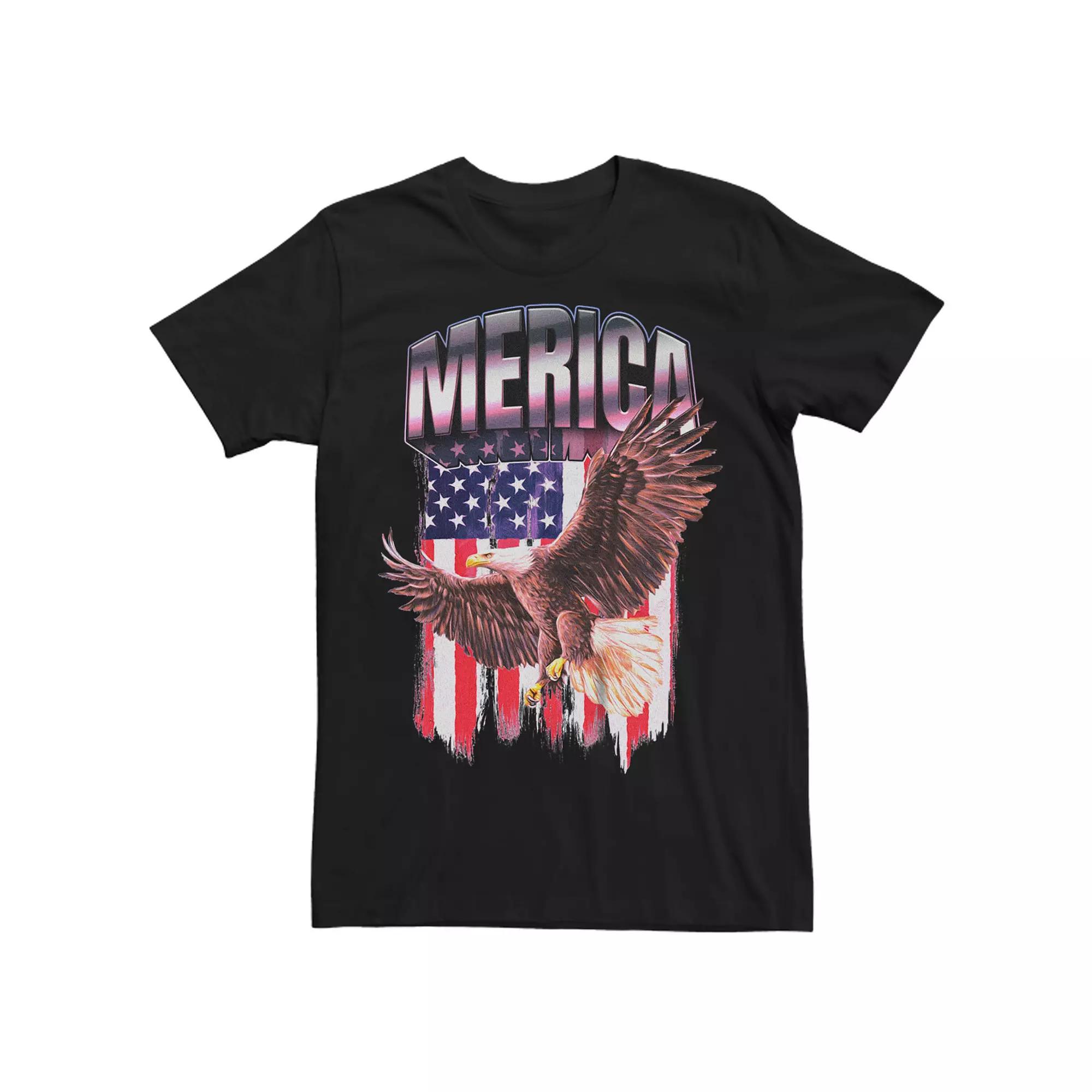 Men's Merica Eagle Flag Graphic Tee,  Product Image