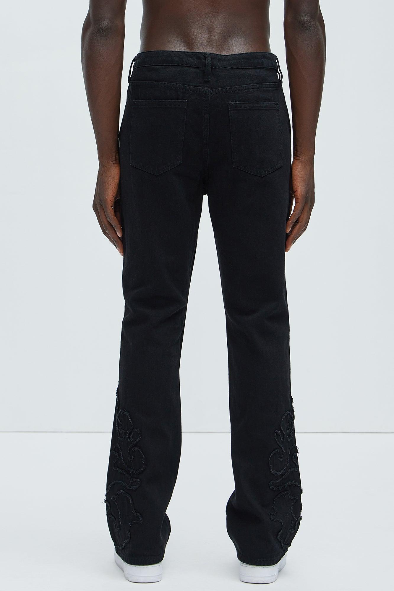 Tumble Slim Flare Jeans - Black Product Image