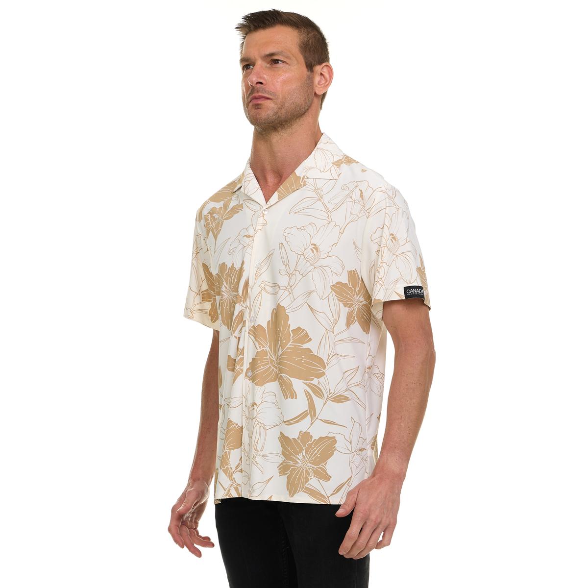 Canada Weather Gear Men's ICE Button-Up Camp Collar Shirt Product Image