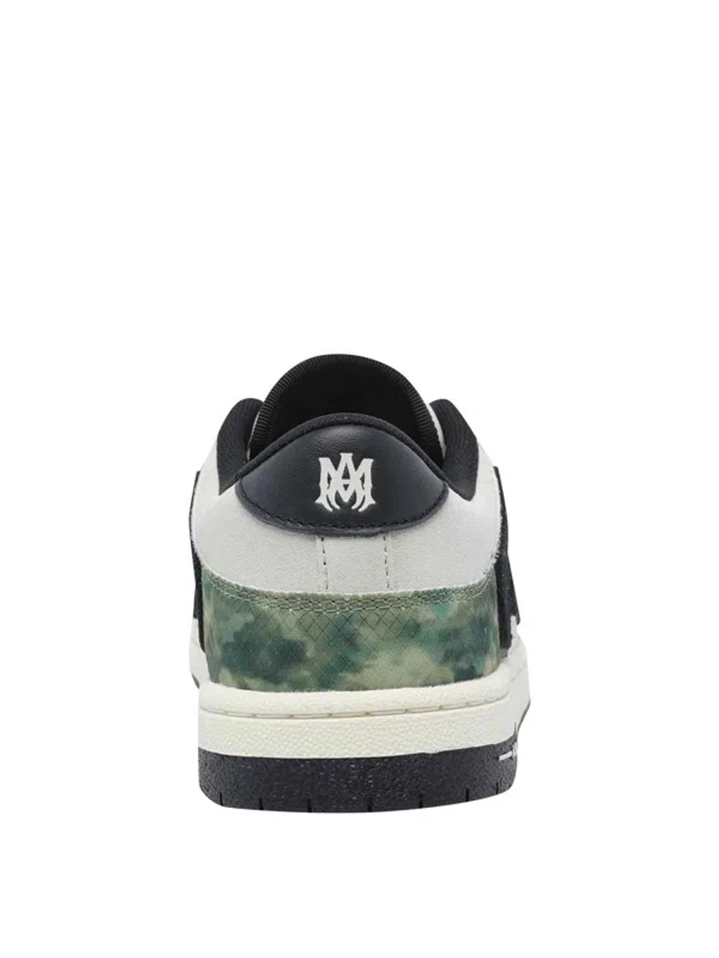 AMIRI Low Top Camouflage Pattern Rubber Sole Sneakers In Black Product Image