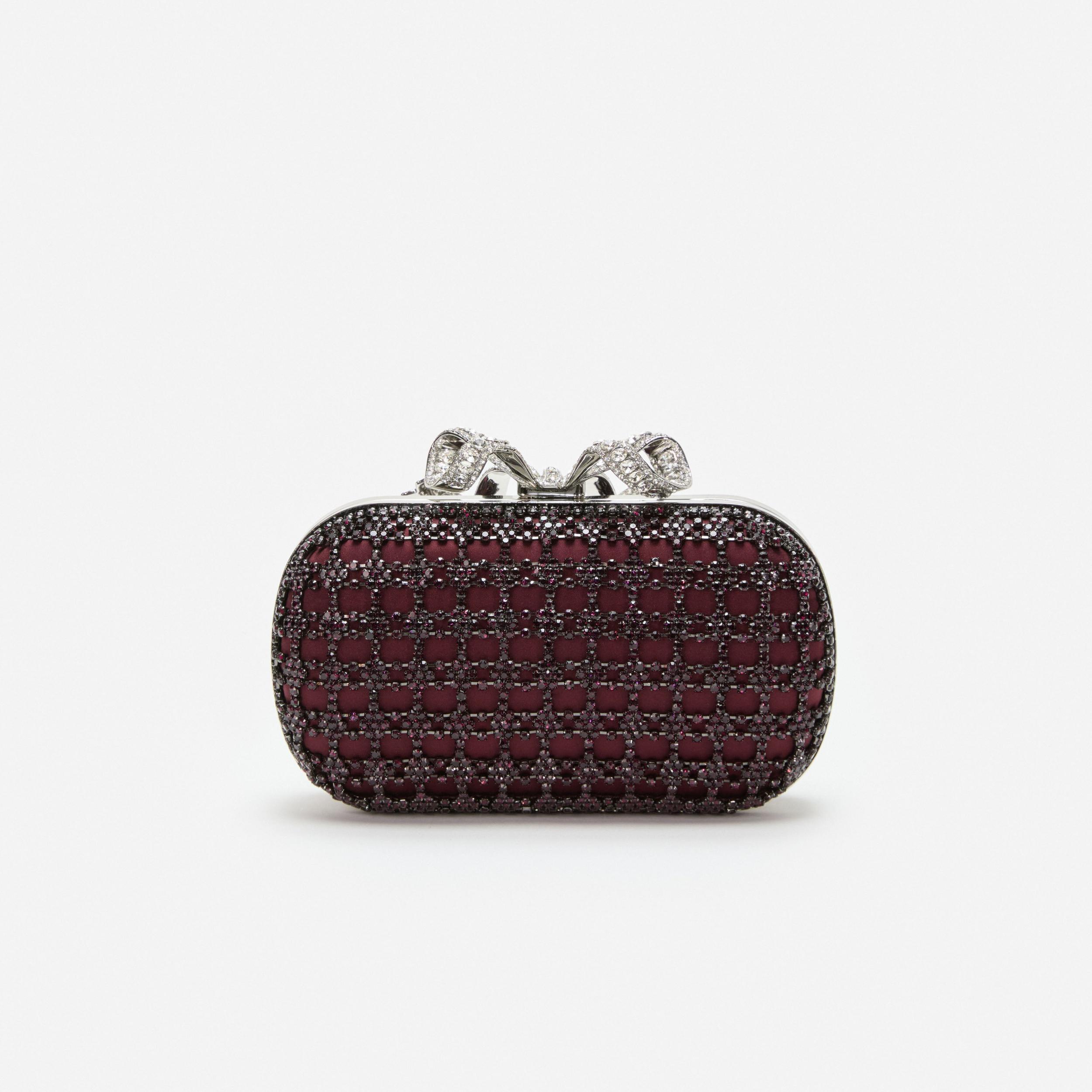 Burgundy Chainmail Clutch Bag Product Image
