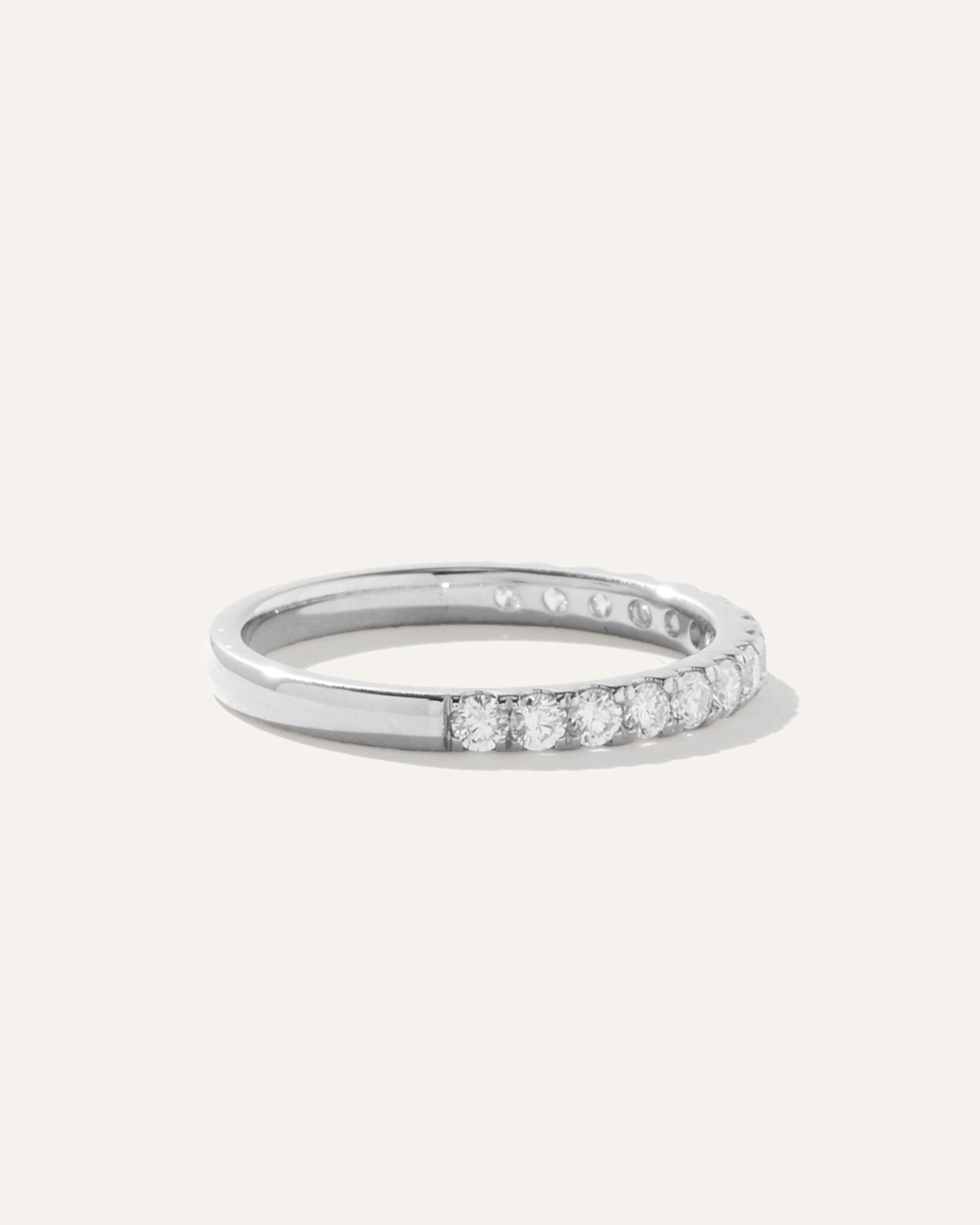 Quince | Women's Diamond Pave Halfway Band Rings Product Image