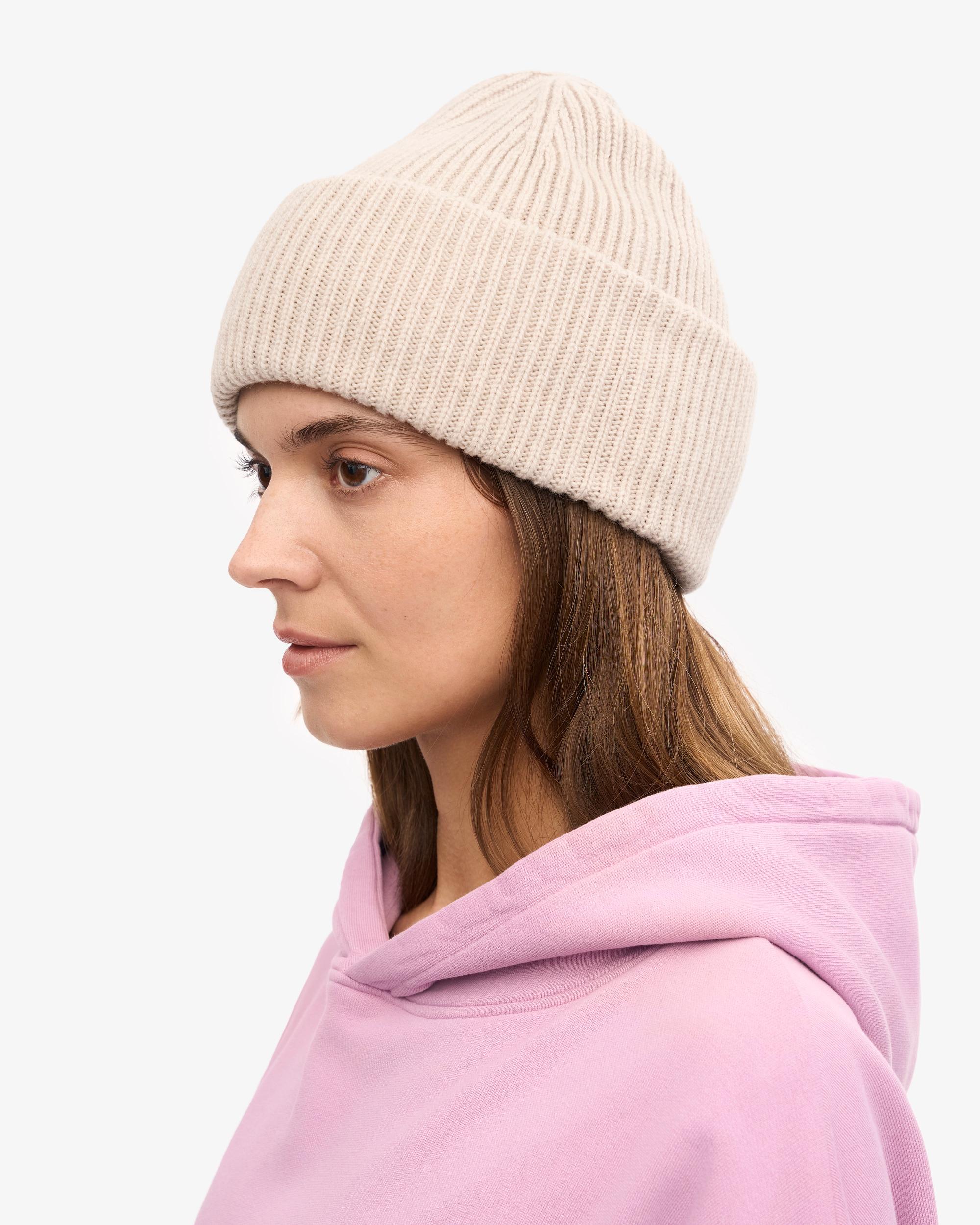 Merino Wool Hat - Ivory White Product Image