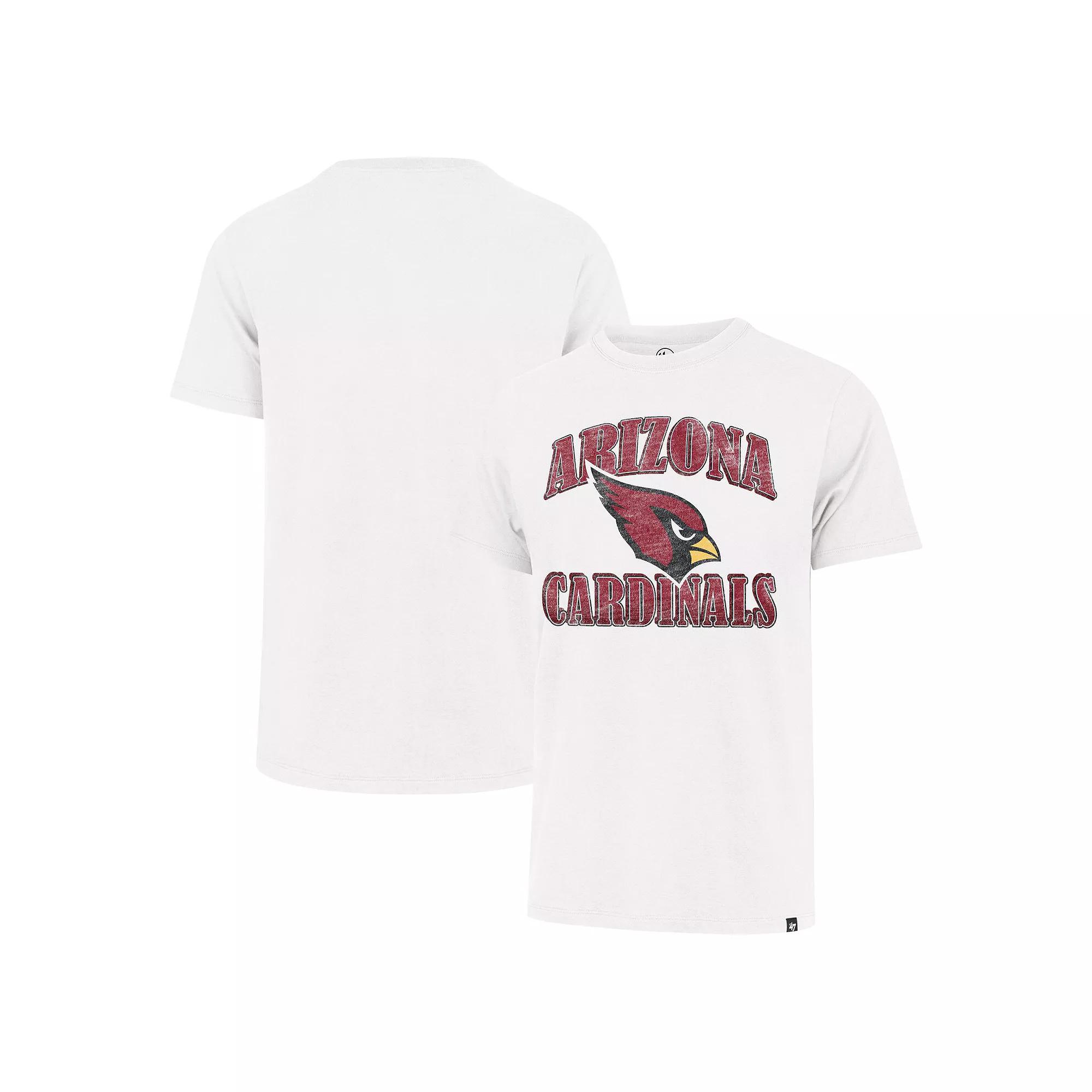 Men's '47 White Arizona Cardinals Overrun Franklin T-Shirt,  Product Image