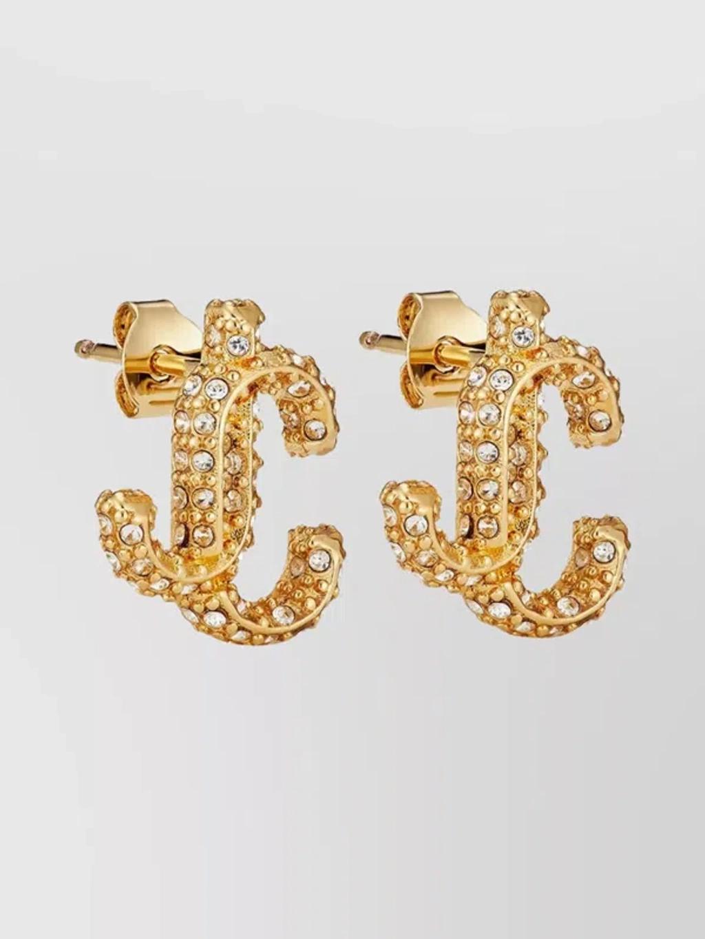 JC crystal-embellished stud earrings Product Image