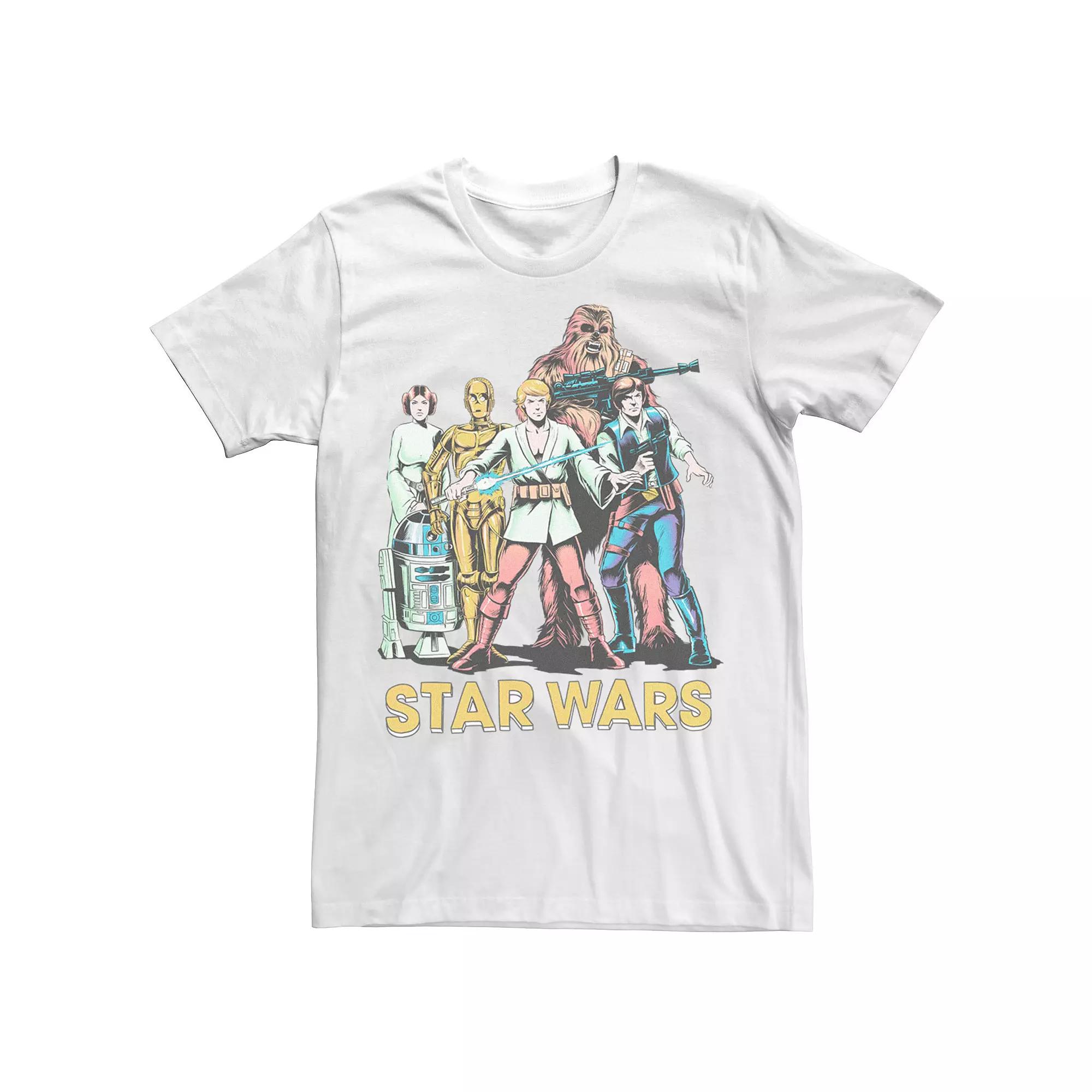 Men's Star Wars Retro Hope Group Tee,  Product Image