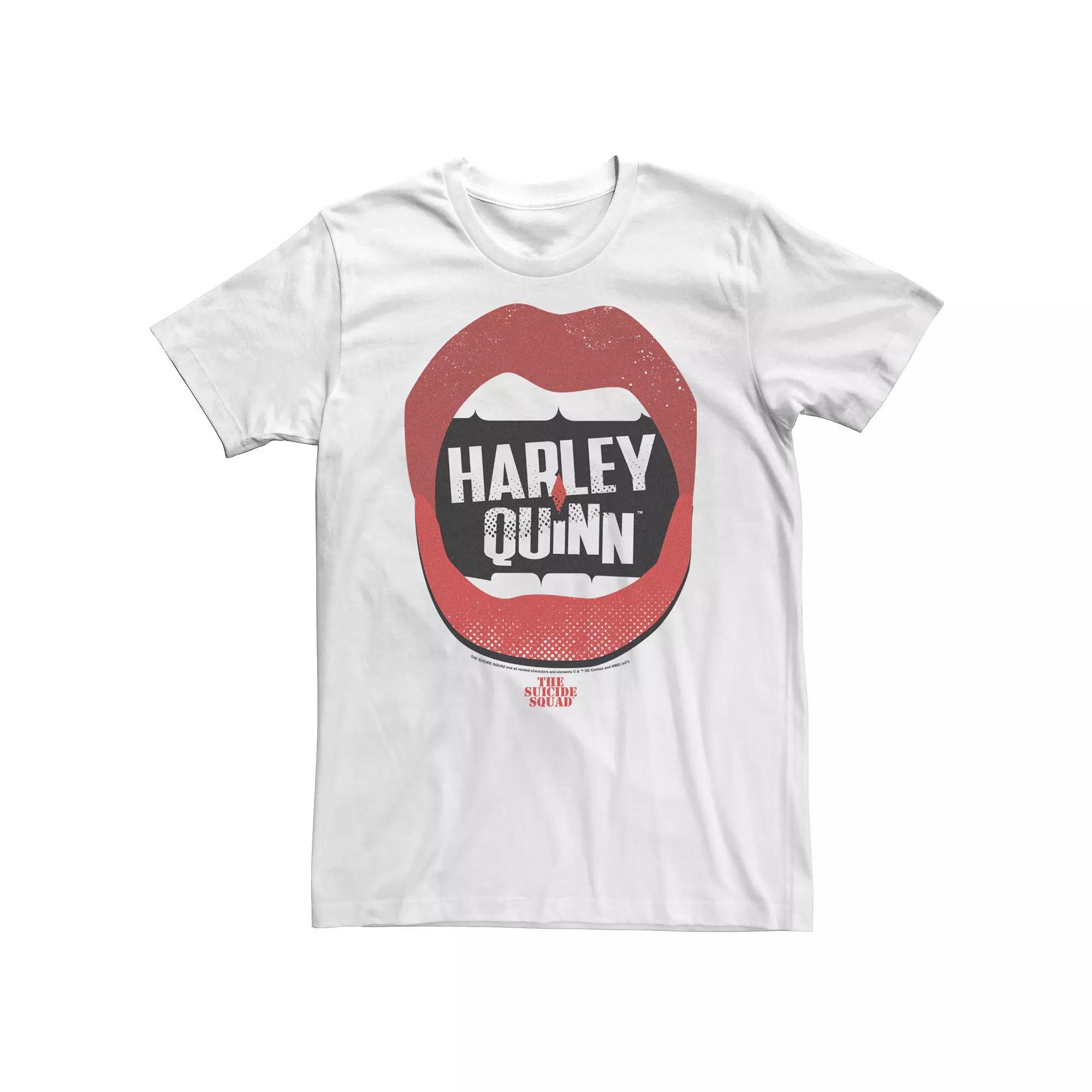 Big & Tall DC Comics The Suicide Squad Harley Quinn Lips Tee, Men's,  Product Image