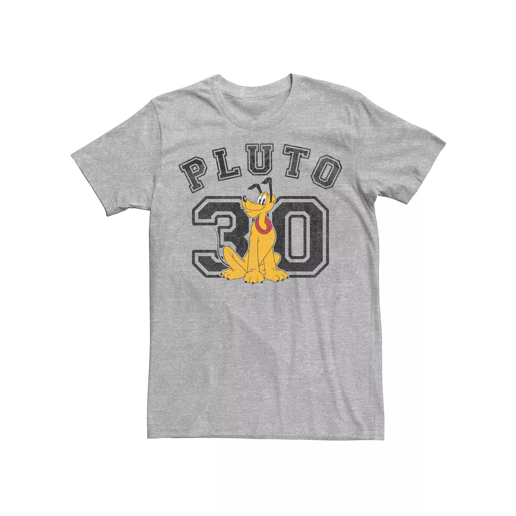 Disney's Pluto Varsity Text #30 Portrait Men's Tee,  Product Image