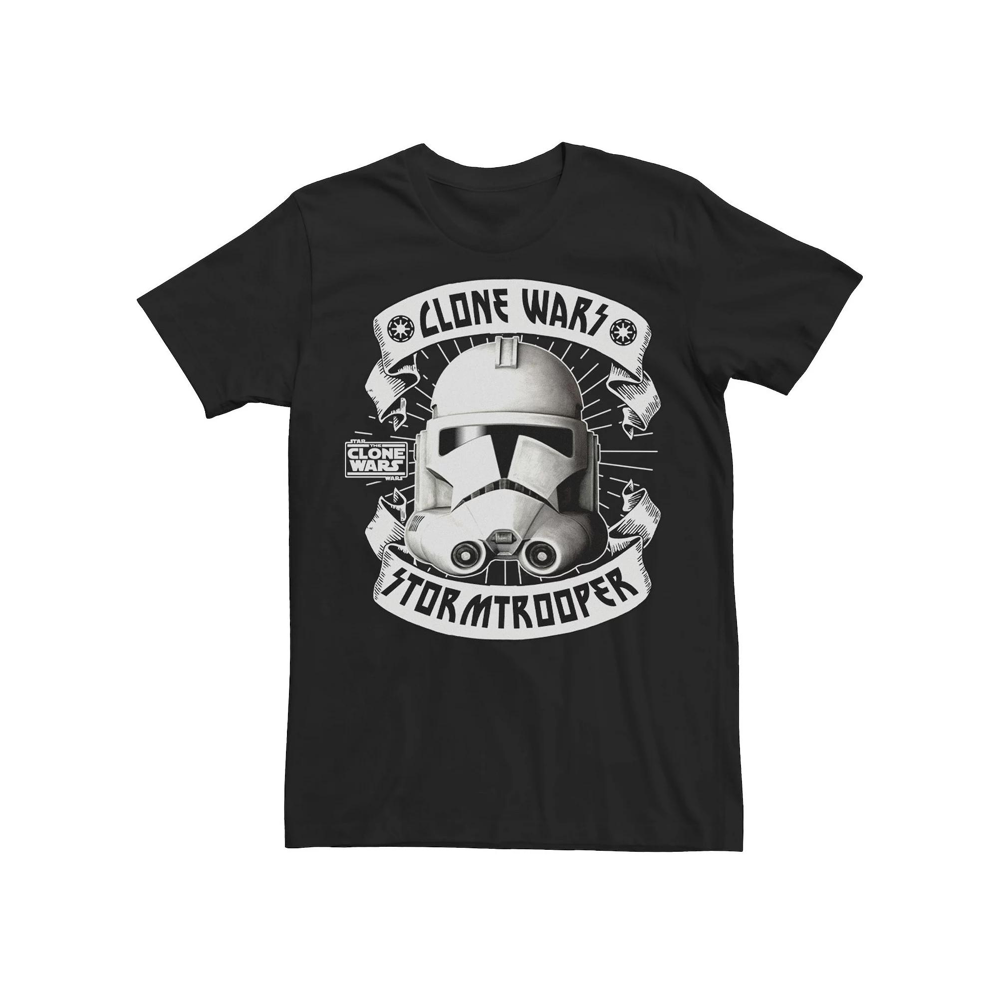 Men's Star Wars: Clone Wars Storm Trooper Portrait Tee, Size: Large, Black Product Image