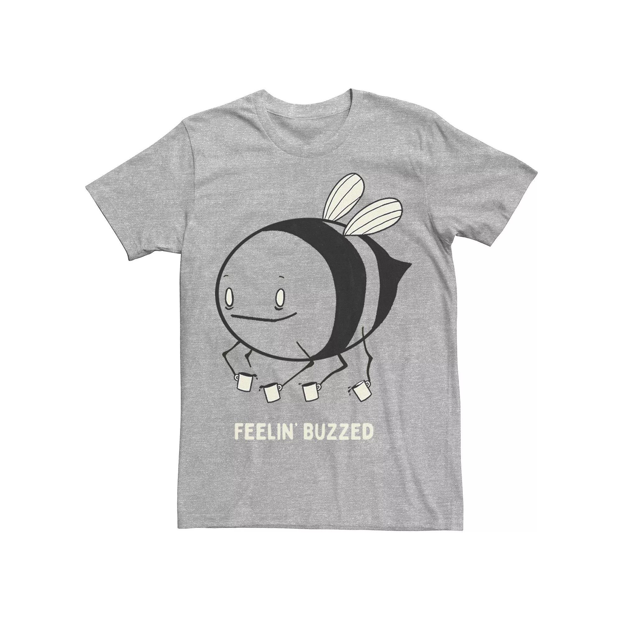 Men's Feelin' Buzzed Coffee Bee Tee,  Product Image