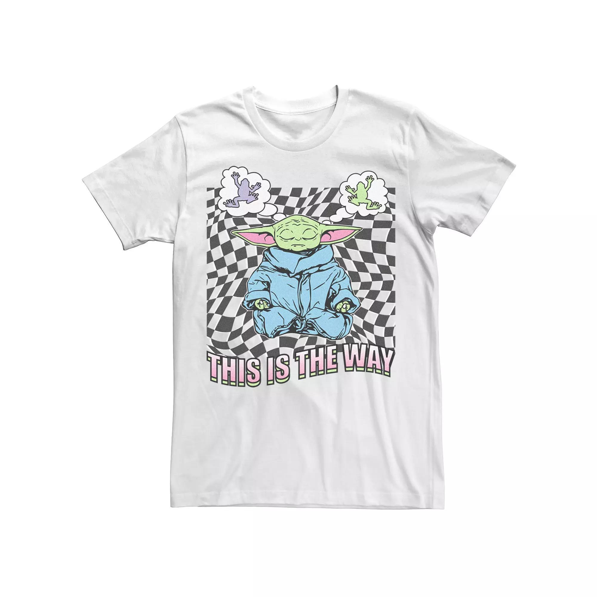 Men's Star Wars The Mandalorioan Grogu Frog Night Poster Tee,  Product Image