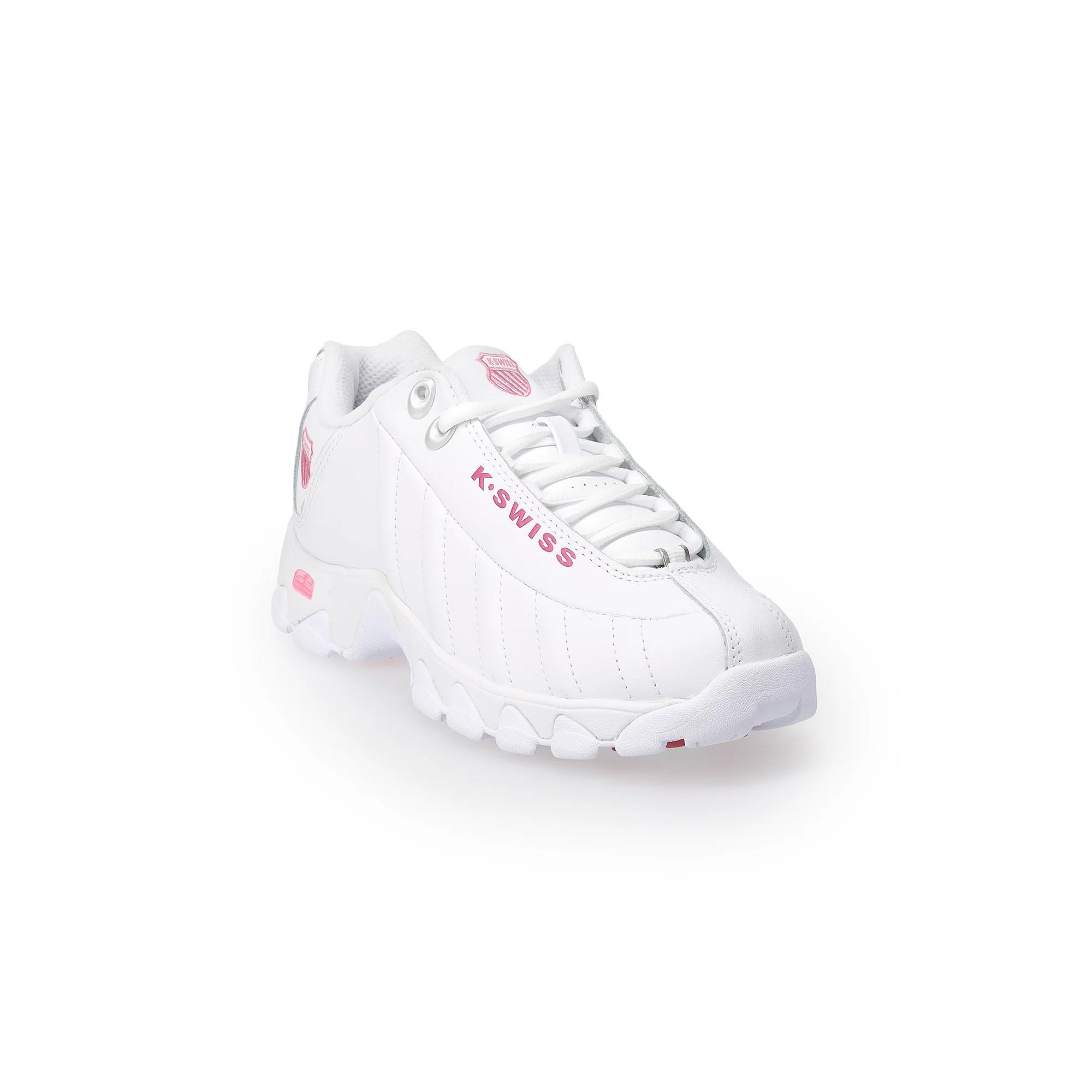 K-Swiss® ST-329 Women's Tennis Shoes, Size: 6.5 Wide, White Shocking Pink Product Image