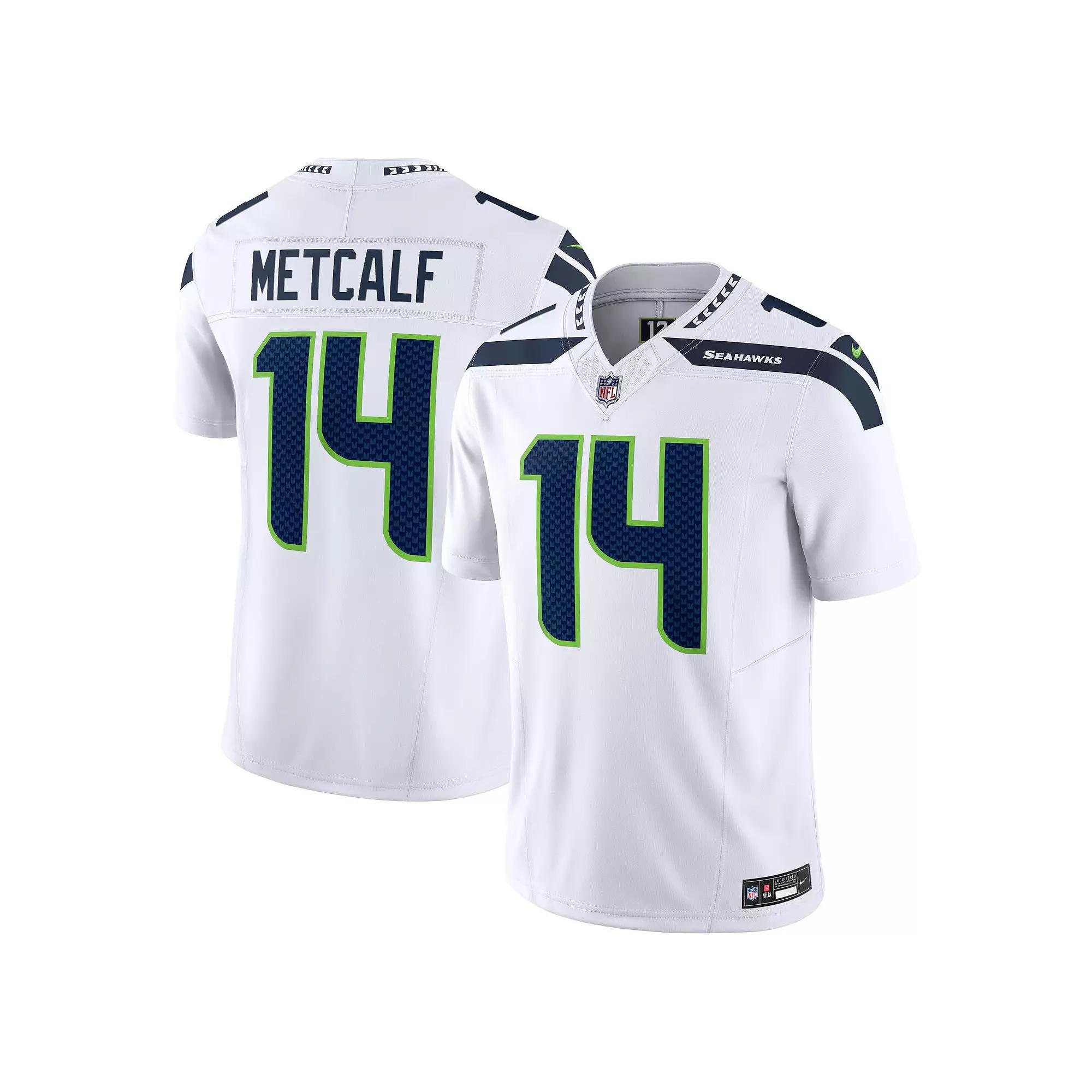 Men's Nike DK Metcalf White Seattle Seahawks Vapor F.U.S.E. Limited Jersey, Size: 3XL Product Image
