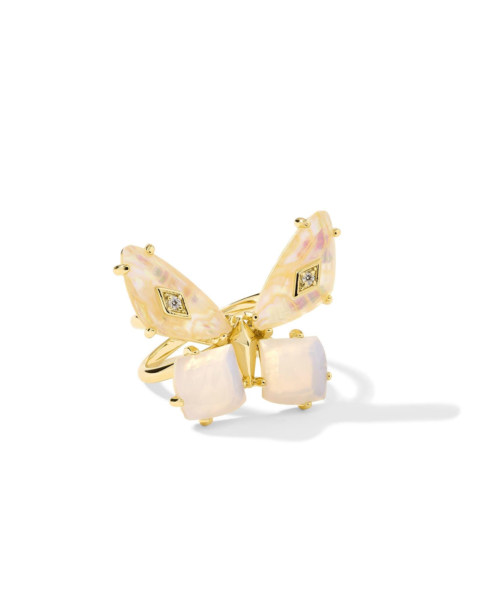 Bianca Butterfly Gold Cocktail Ring Product Image