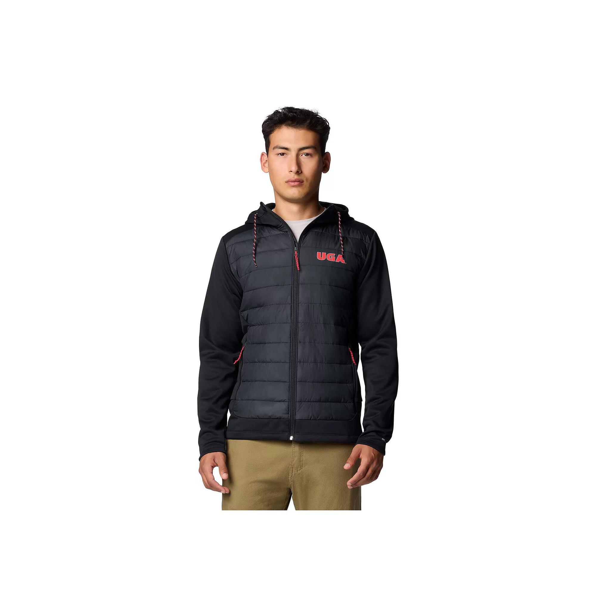 Men's Columbia Black Georgia Bulldogs Out-Shield Hybrid Full-Zip Hoodie Jacket,  Product Image