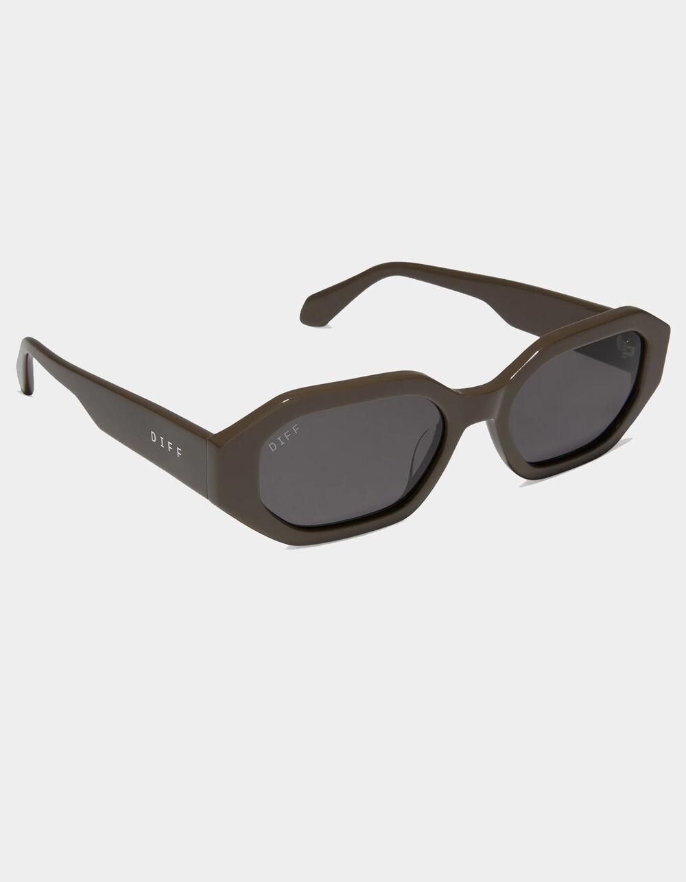 DIFF EYEWEAR Allegra Polarized Sunglasses - STONE Product Image