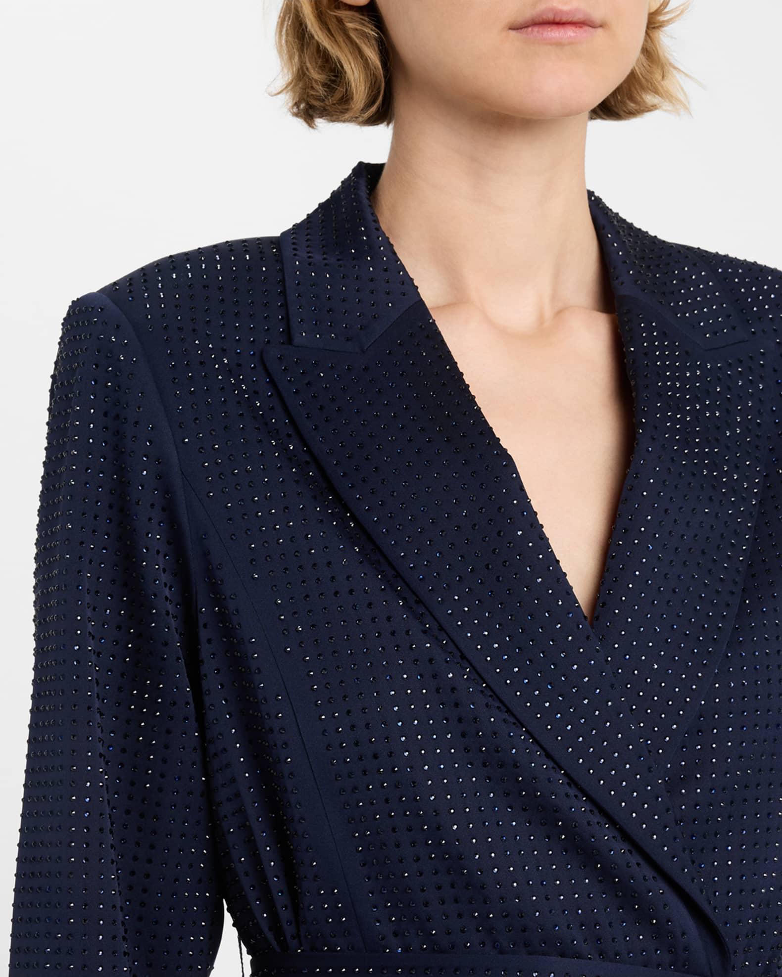 Rhinestone Wrap-Front Jacket Product Image