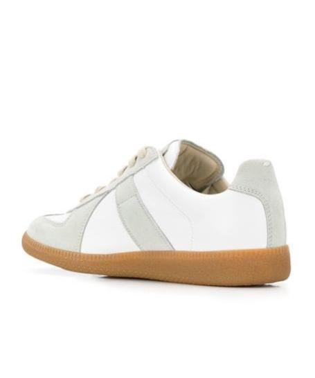 MAISON MARGIELA Bicolor Leather Replica Sneakers In White Product Image