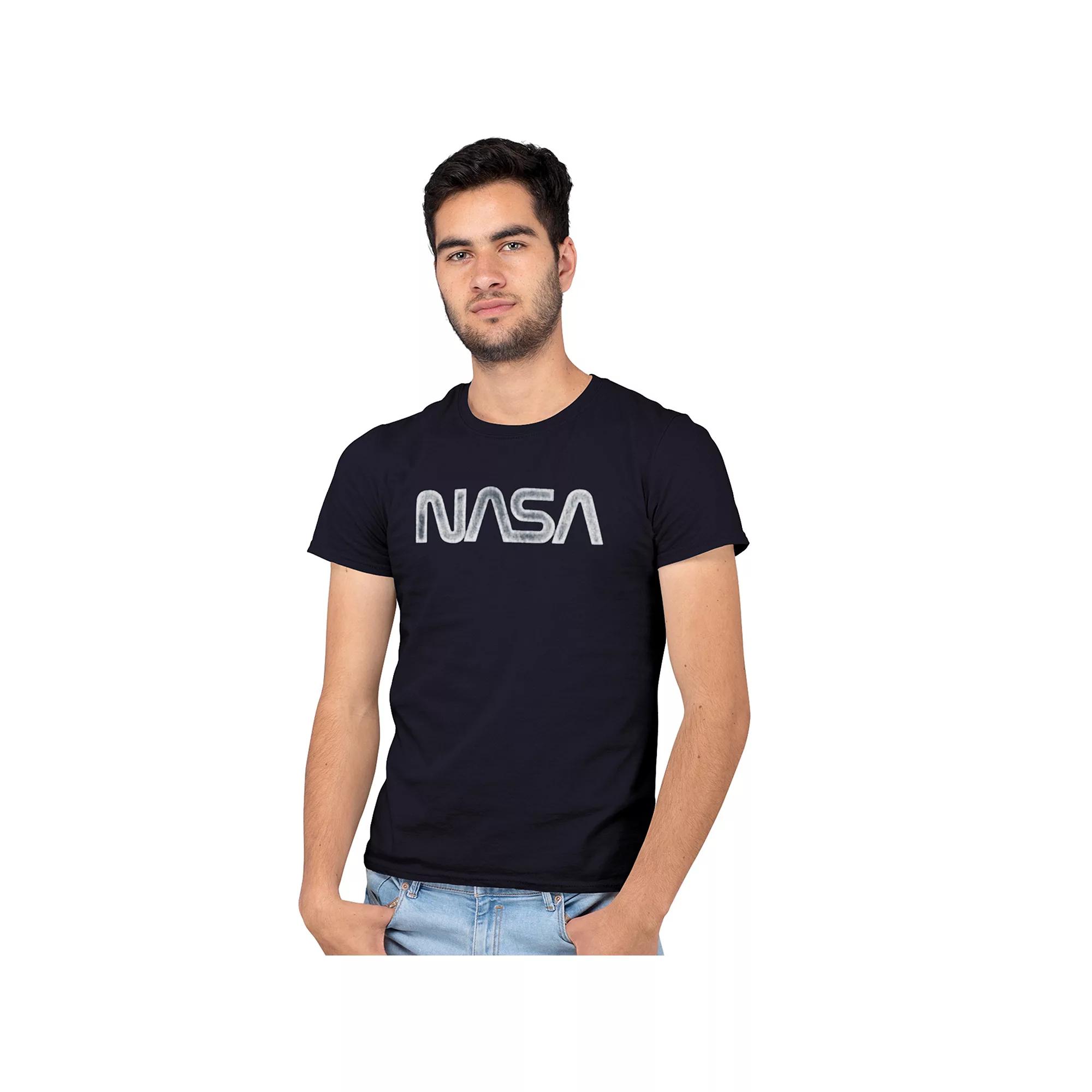 Men's NASA Vintage Logo Tee, Size: Small, Blue Product Image