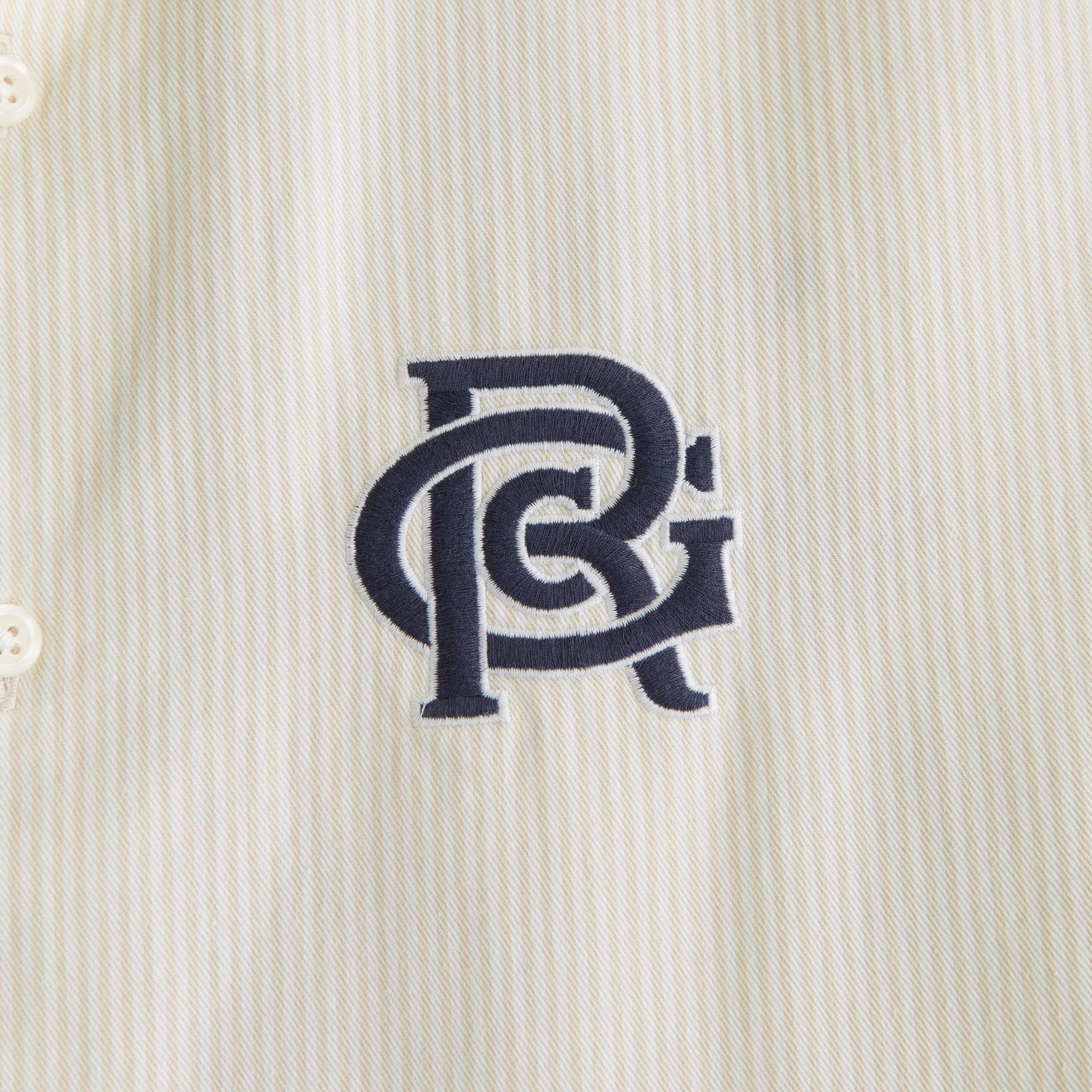 Short-Sleeve Cropped Random Golf Club Button-Up Shirt Product Image