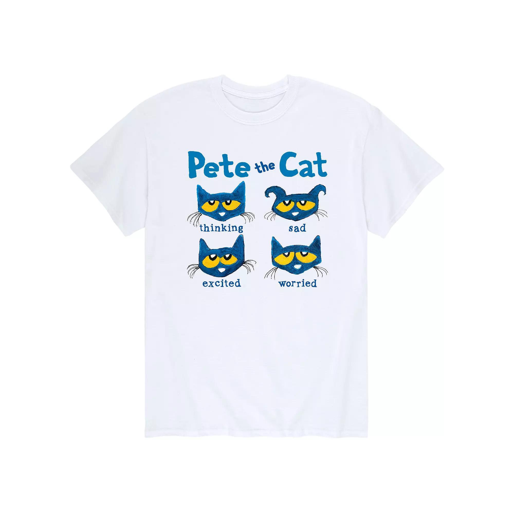 Men's Pete The Cat Many Moods Tee,  Product Image