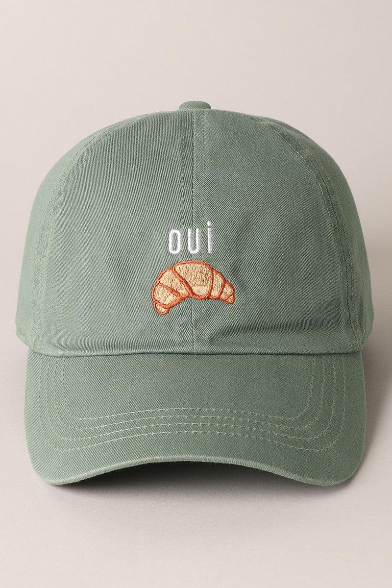 Oui Croissant Baseball Cap Product Image