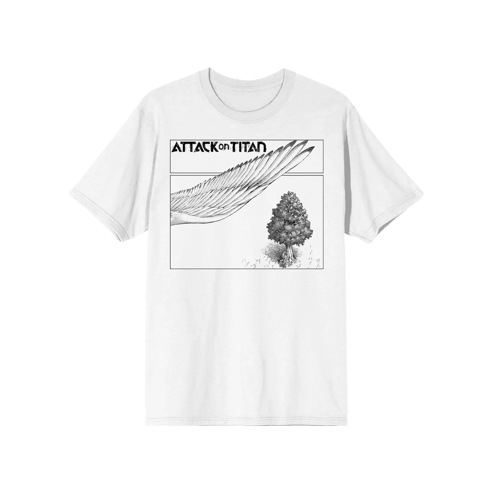 Men's Attack On Titan Graphic Tee, Size: XL, White Product Image
