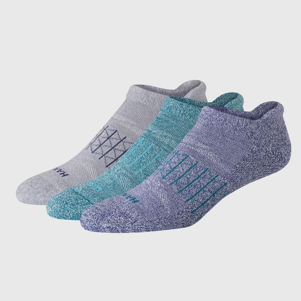 Hanes Men's 3pk Absolute Active Cushioned Heel Shield Socks - White/Black 6-12: Low Cut, Arch Support, Seamless Toe Product Image