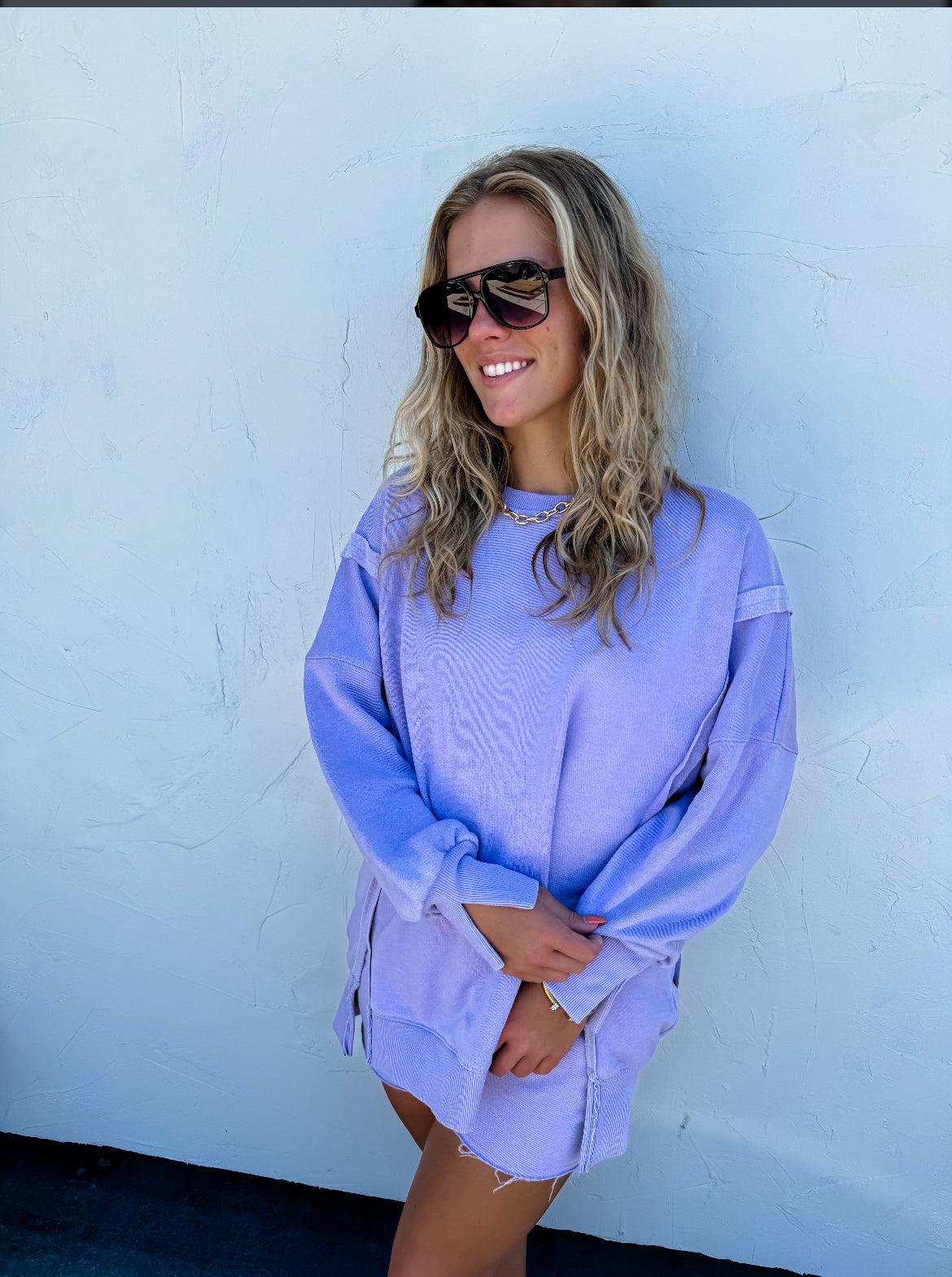 Classic Crew Pullover- Grey Product Image