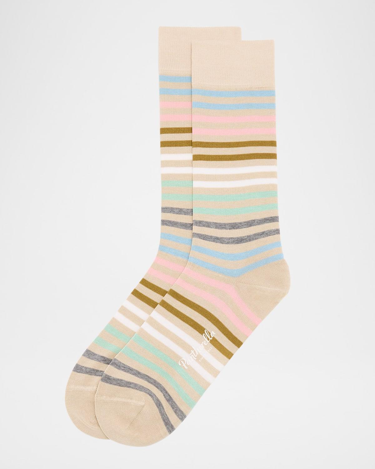 Mens Kilburn Striped Mid-Calf Socks Product Image