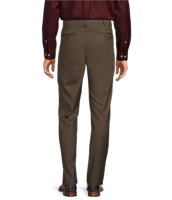 Roundtree & Yorke TravelSmart Straight Fit Houndstooth Dress Slacks Product Image