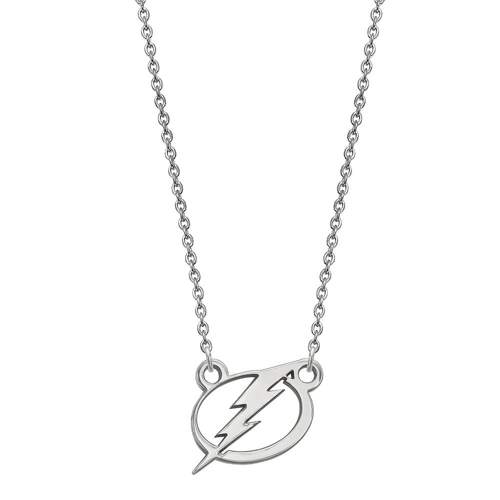 LogoArt Sterling Silver Tampa Bay Lightning Small Logo Necklace, Women's Product Image