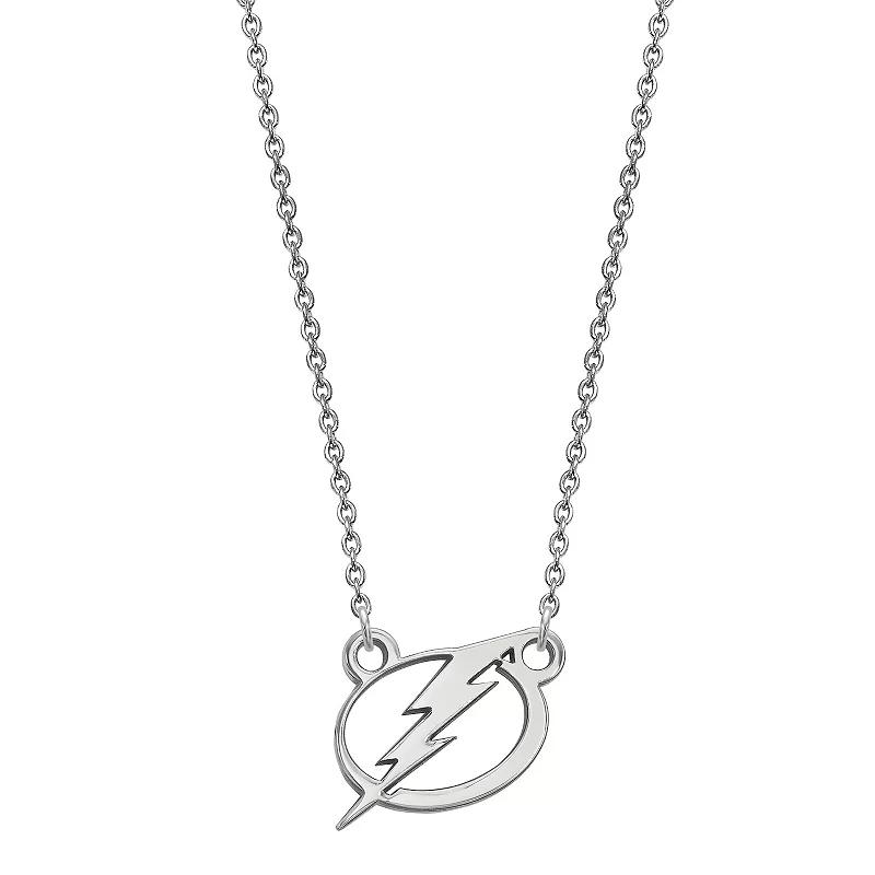 LogoArt Sterling Silver Tampa Bay Lightning Small Logo Necklace, Women's Product Image
