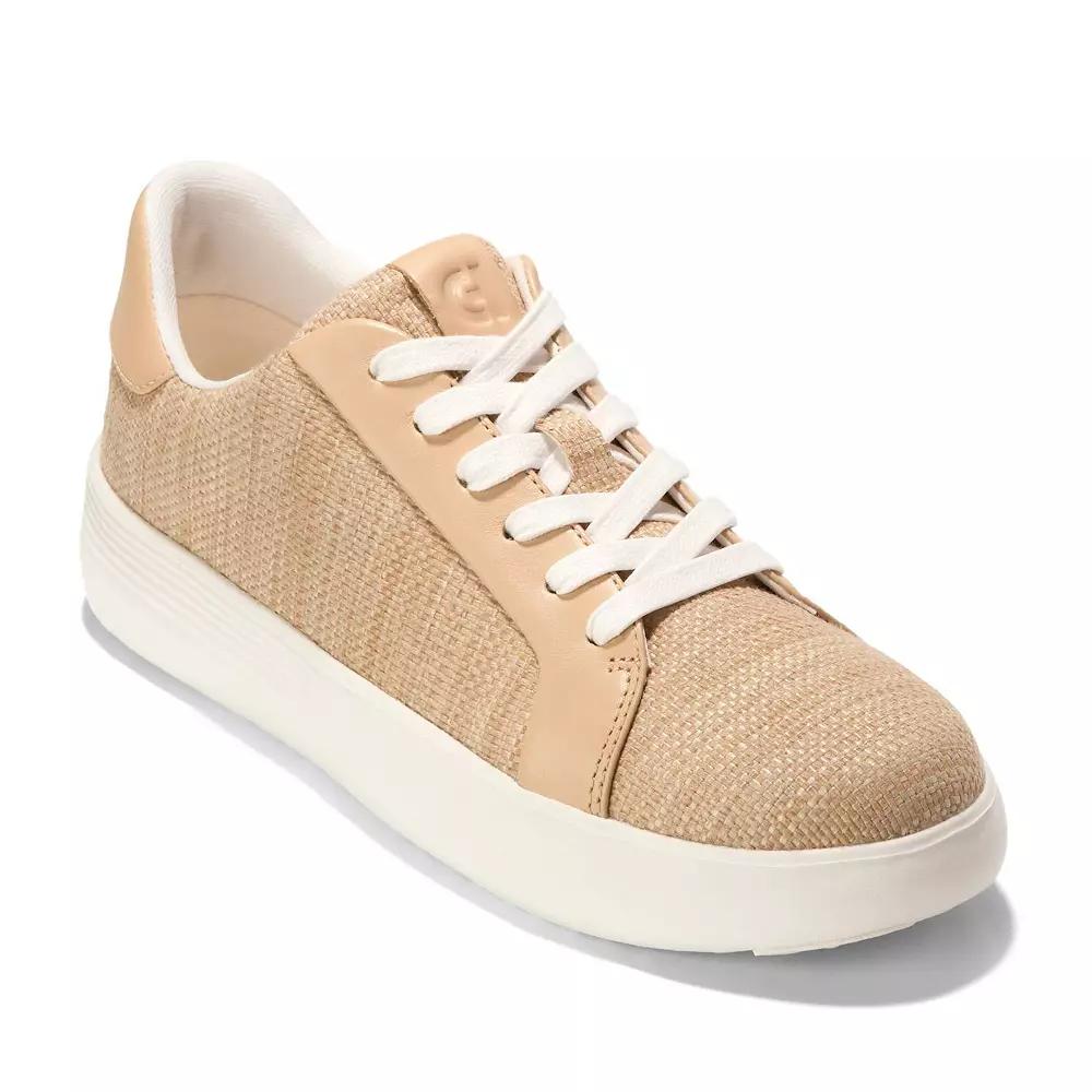 Cole Haan Grand Crosscourt Joy Women's Platform Sneakers, Size: 5.5, Raffia Product Image