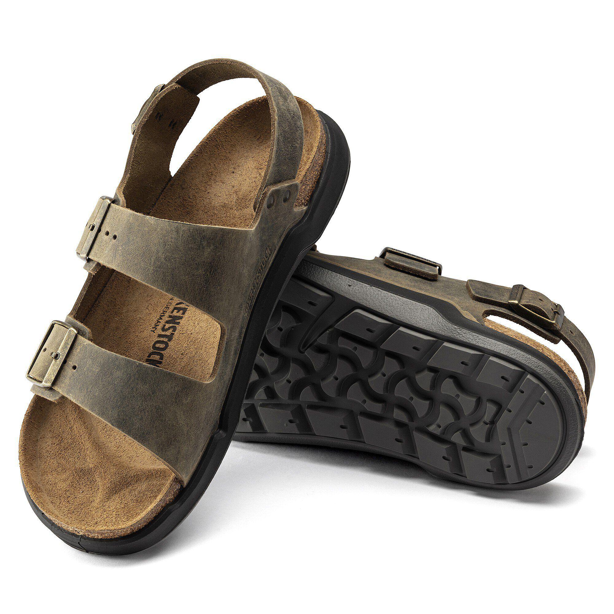 Birkenstock Milano CT Men Oiled Leather Black Male Product Image
