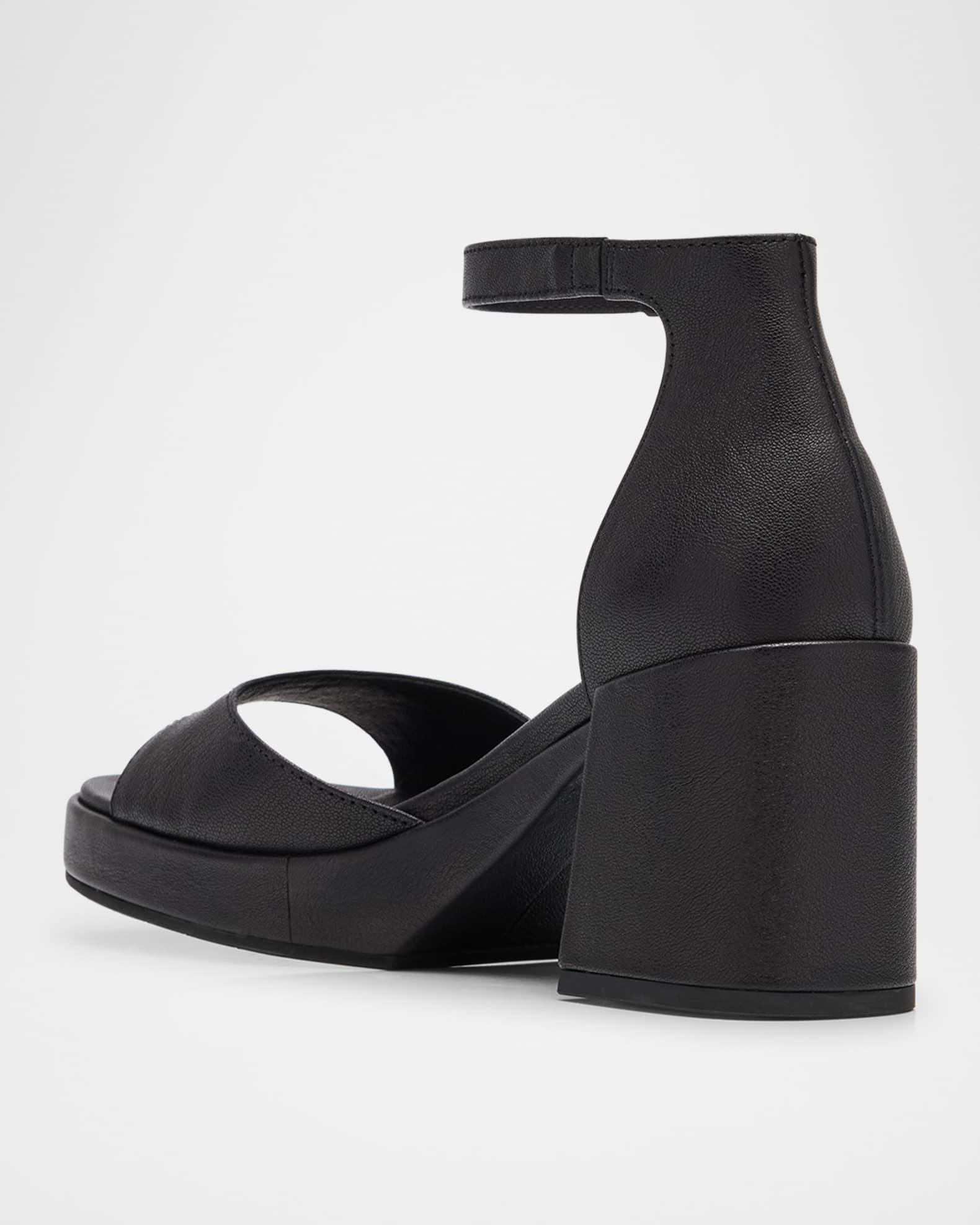 Nava Leather Grip-Strap Platform Sandals Product Image