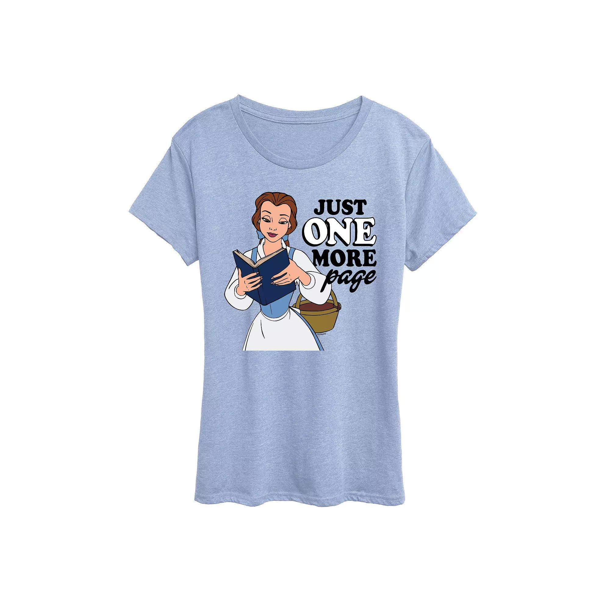 Disney Princess Belle Women's One More Page Graphic Tee, Girl's,  Product Image